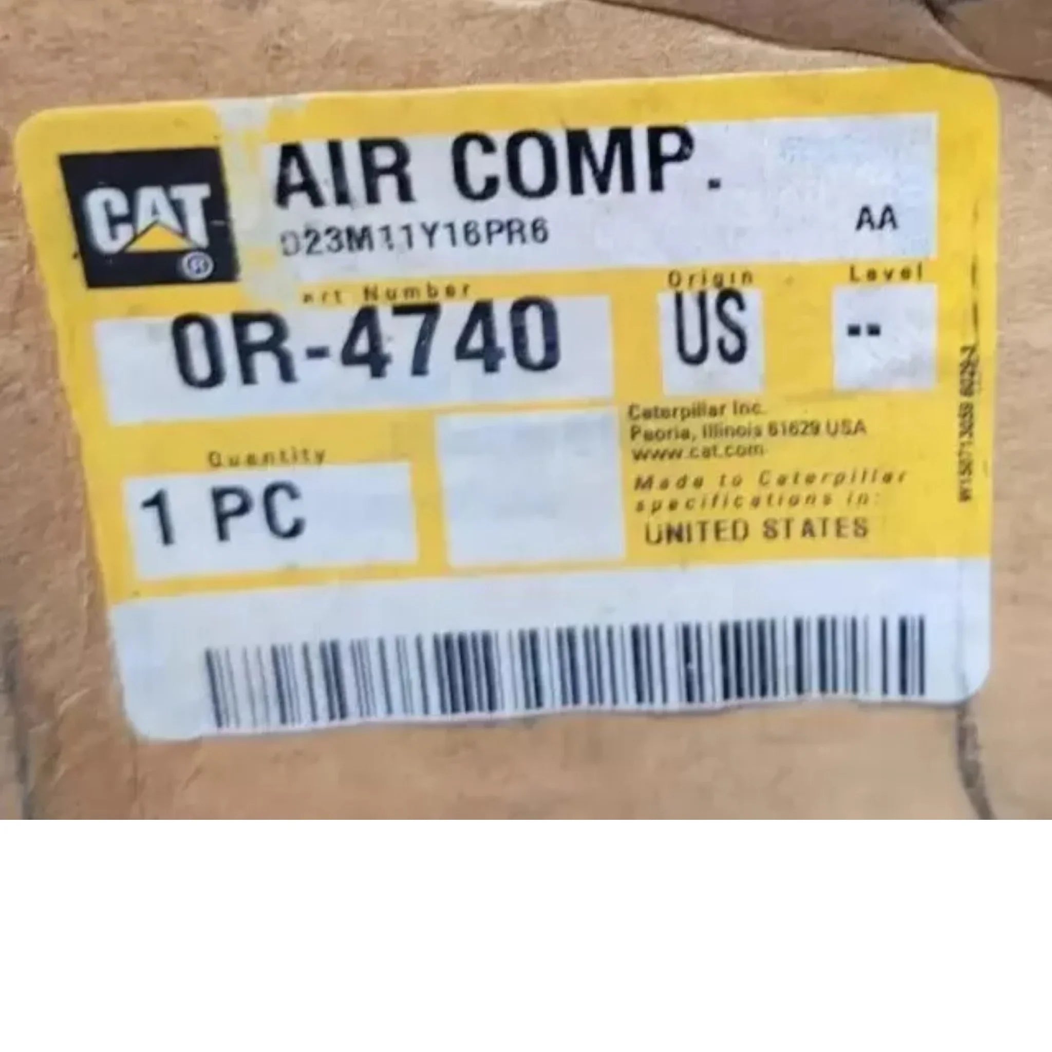 CA0R4740 Genuine Caterpillar Air Compressor