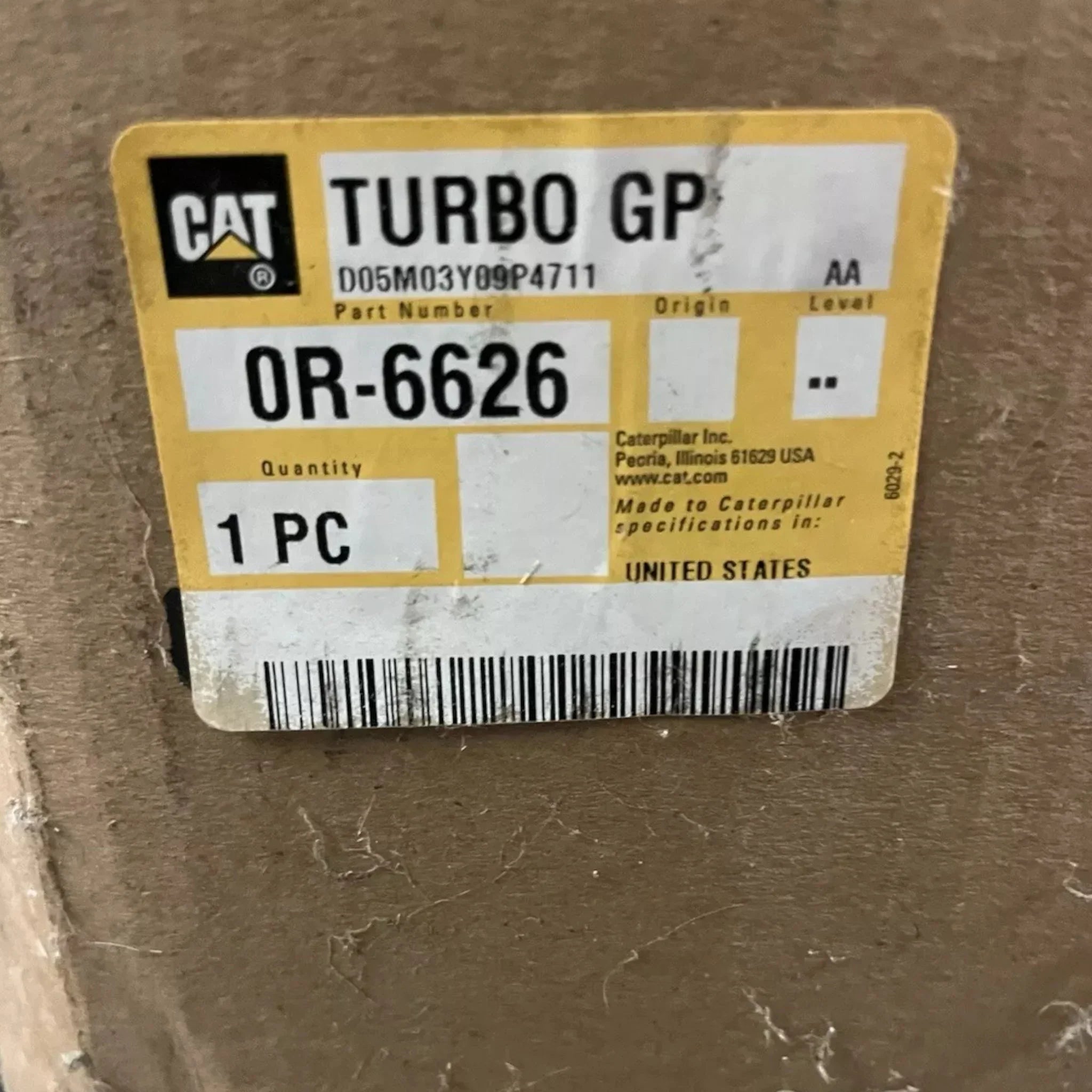 1028400 CAT Remanufactured Turbocharger