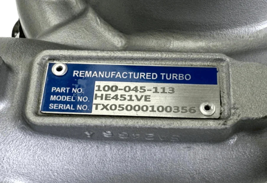 100-045-113 Turbocharger HE451VE For Cummins ISX QSX 15L