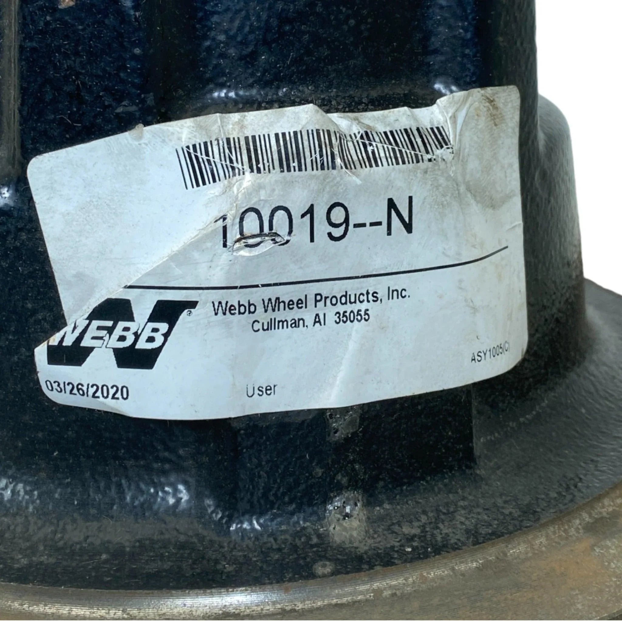 10019 Webb Wheelinboard Mount Brake Hub Assembly 10 Stud