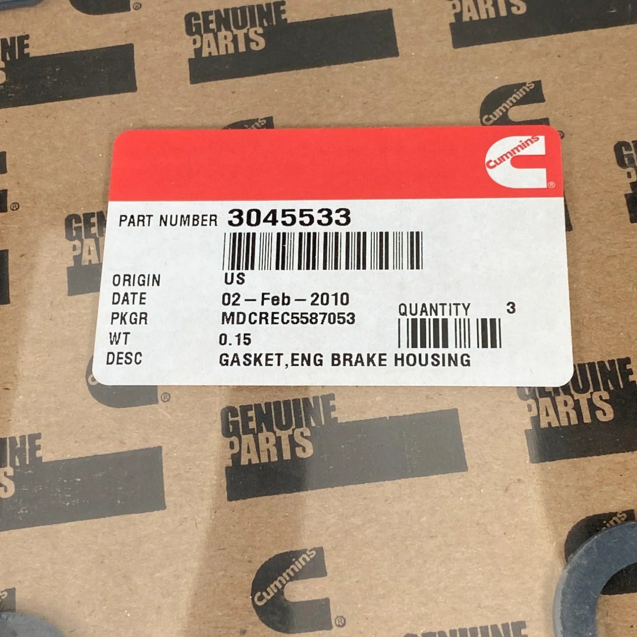 10279 Genuine Cummins Engine Brake Housing Gasket