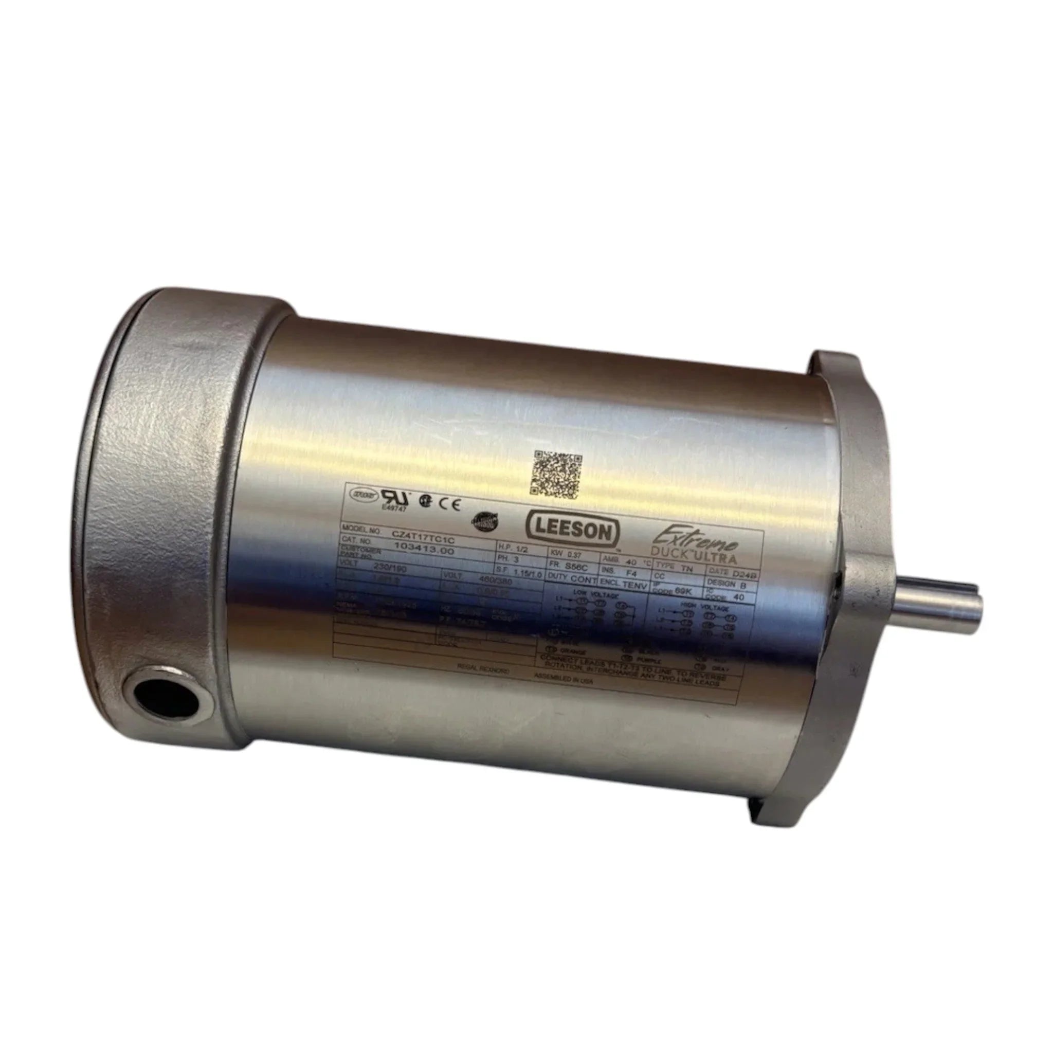 103413.00 Leeson Washdown Motor 208-230/460V