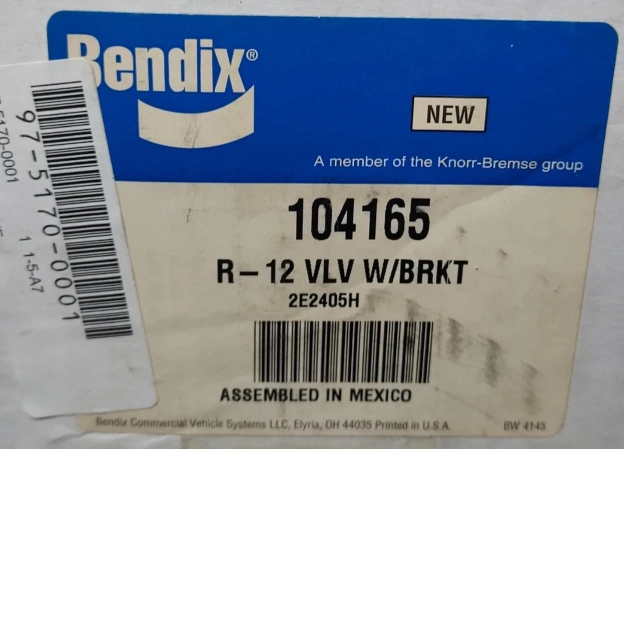 BW104165 Genuine Bendix Air Brake Relay Valve