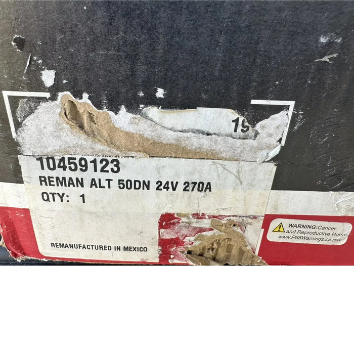 10459123 Genuine Delco Remy Alternator 24V 270A