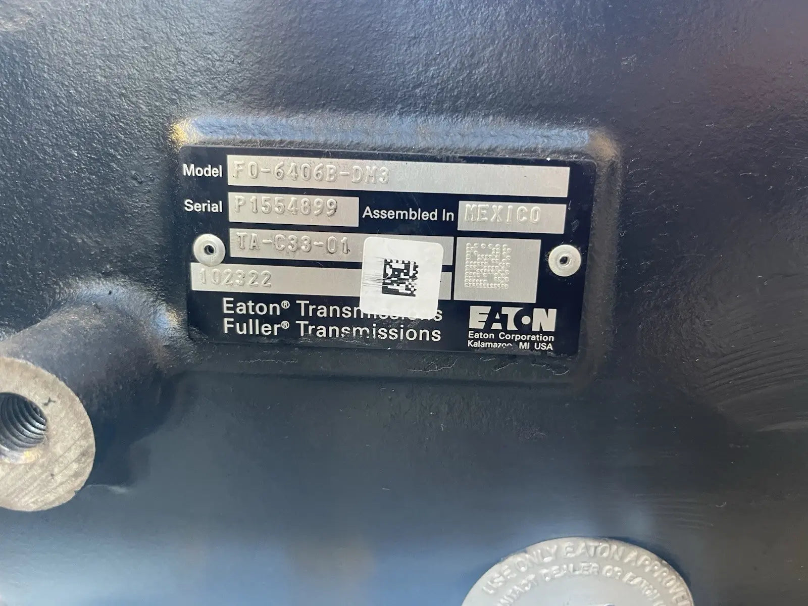 TA C33 01 Genuine Eaton Speed Transmission Assembly