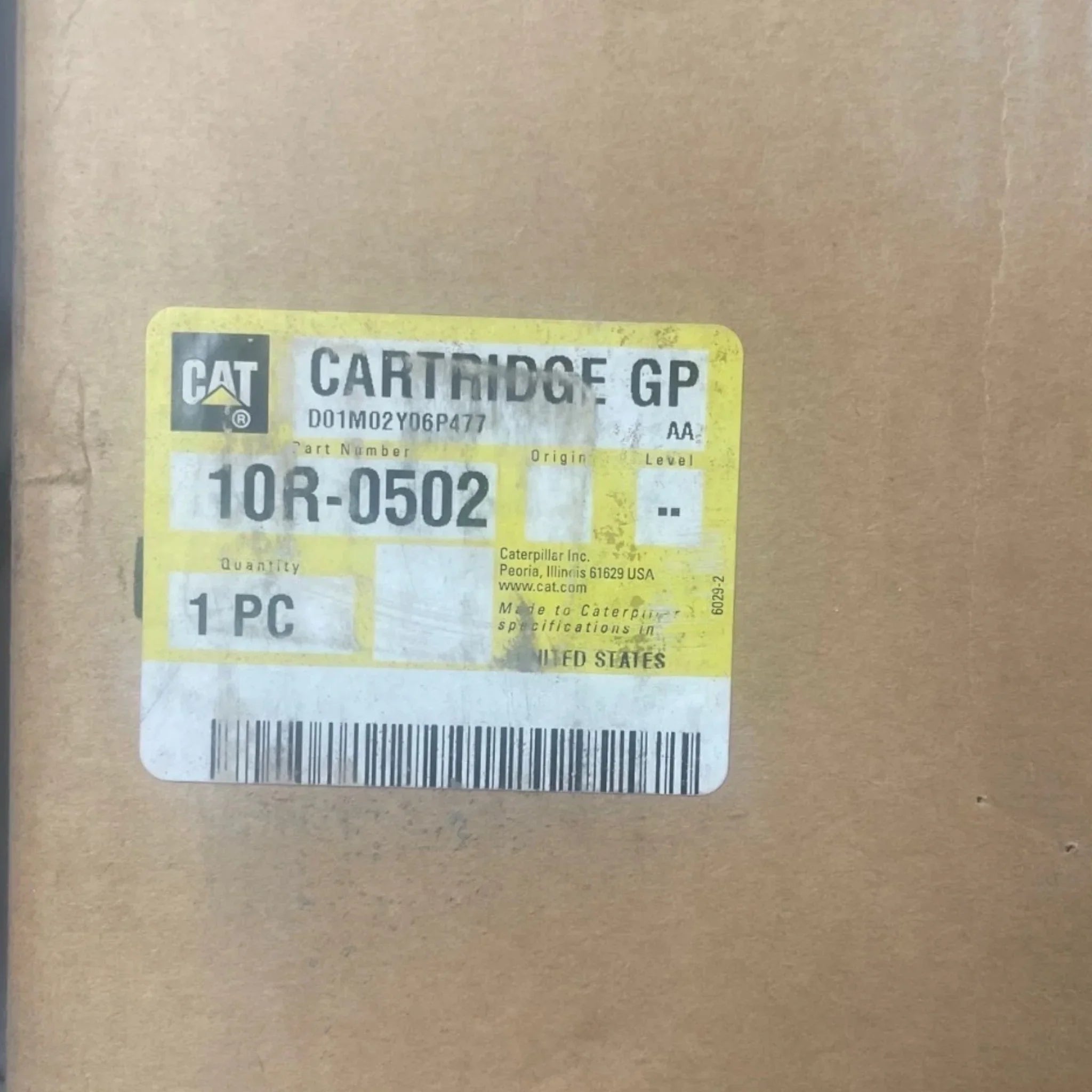 10R0502 Genuine CAT Turbo Cartridge GP