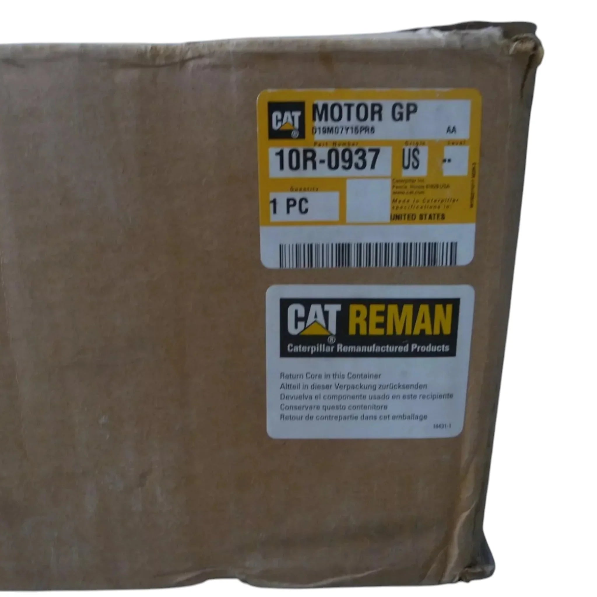 10R-0937 CAT Reman 24 Volt Electric Starter Motor