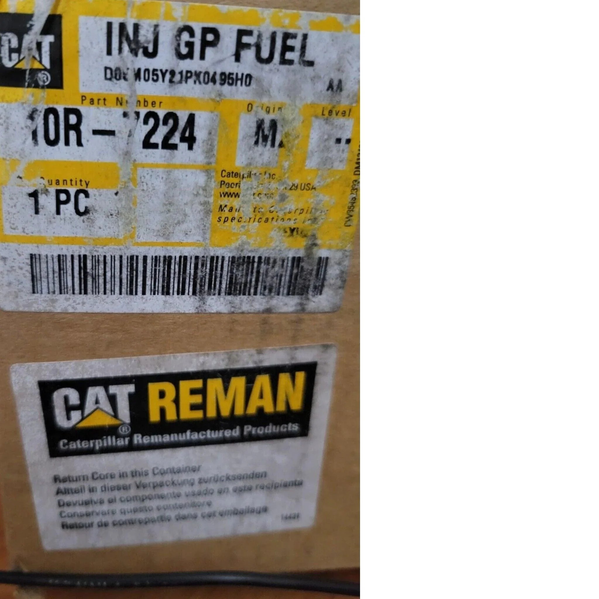 10R-7224 Genuine Caterpillar Fuel Injector