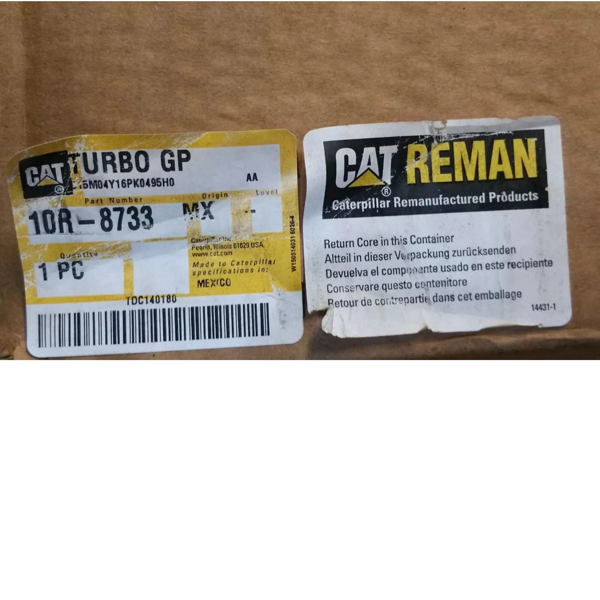 10R-8733 CAT Reman Turbocharger