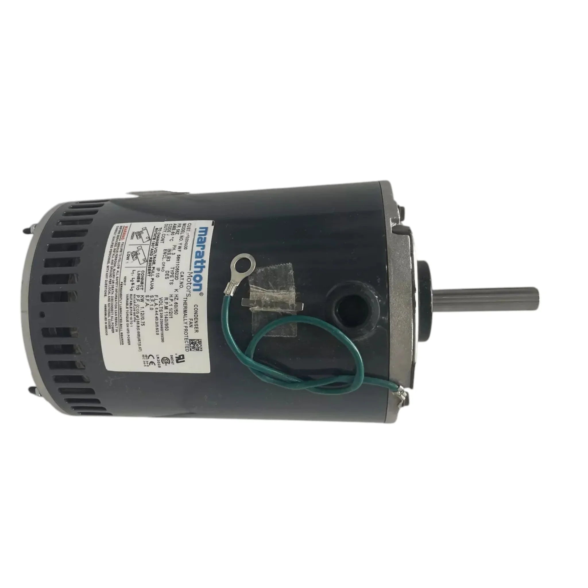 110204000 Genuine Marathon Fan Motor 208/230/460/V
