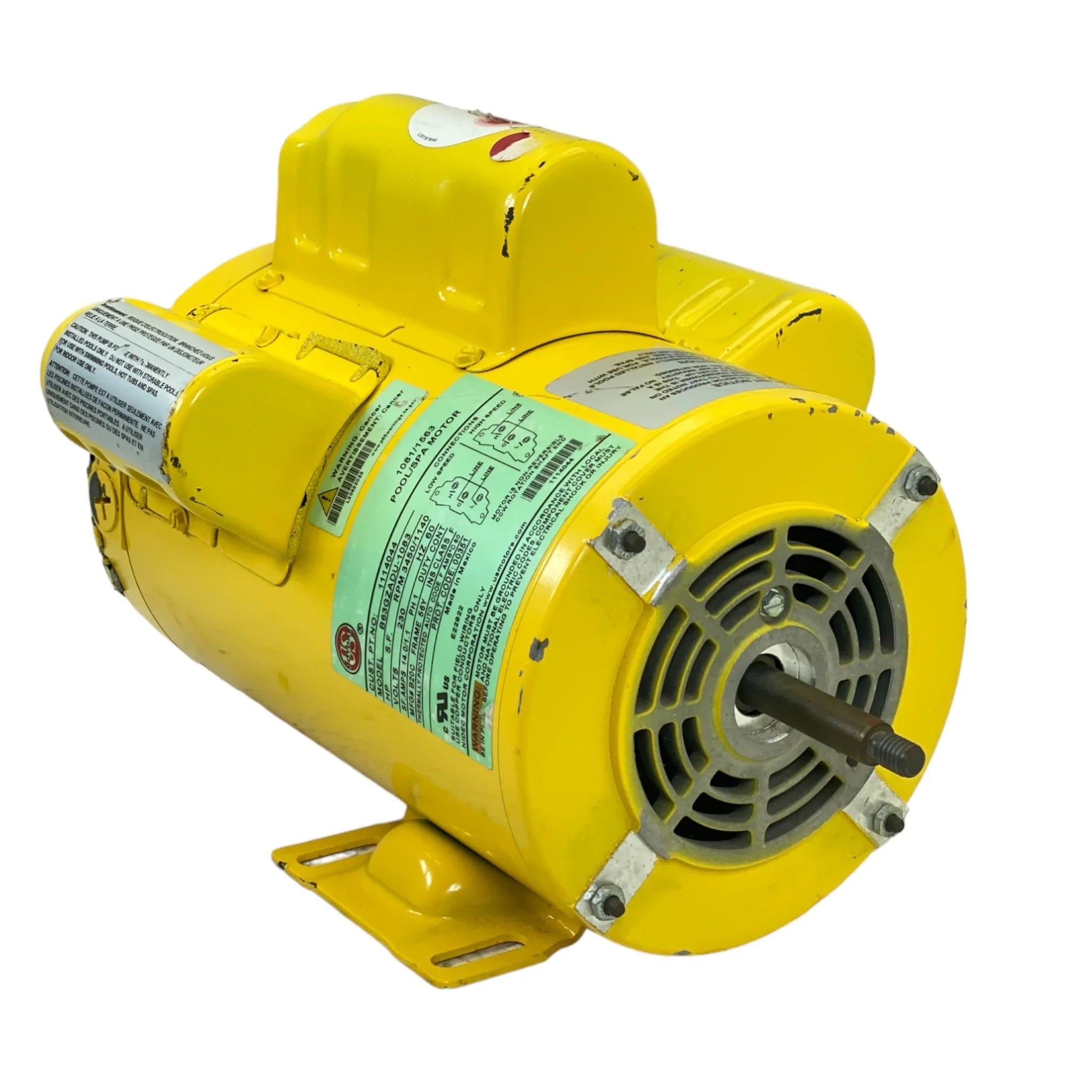 1114044 Us Motors Spa Motor B63Gzadu-1083 Model