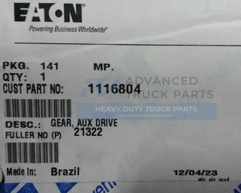 1116804 Genuine Eaton Gear