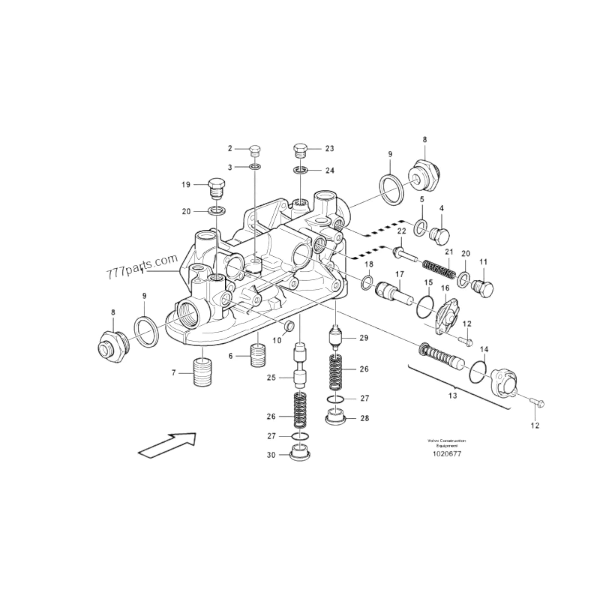 3169689 Genuine Volvo Relief Valve - Truck To Trailer