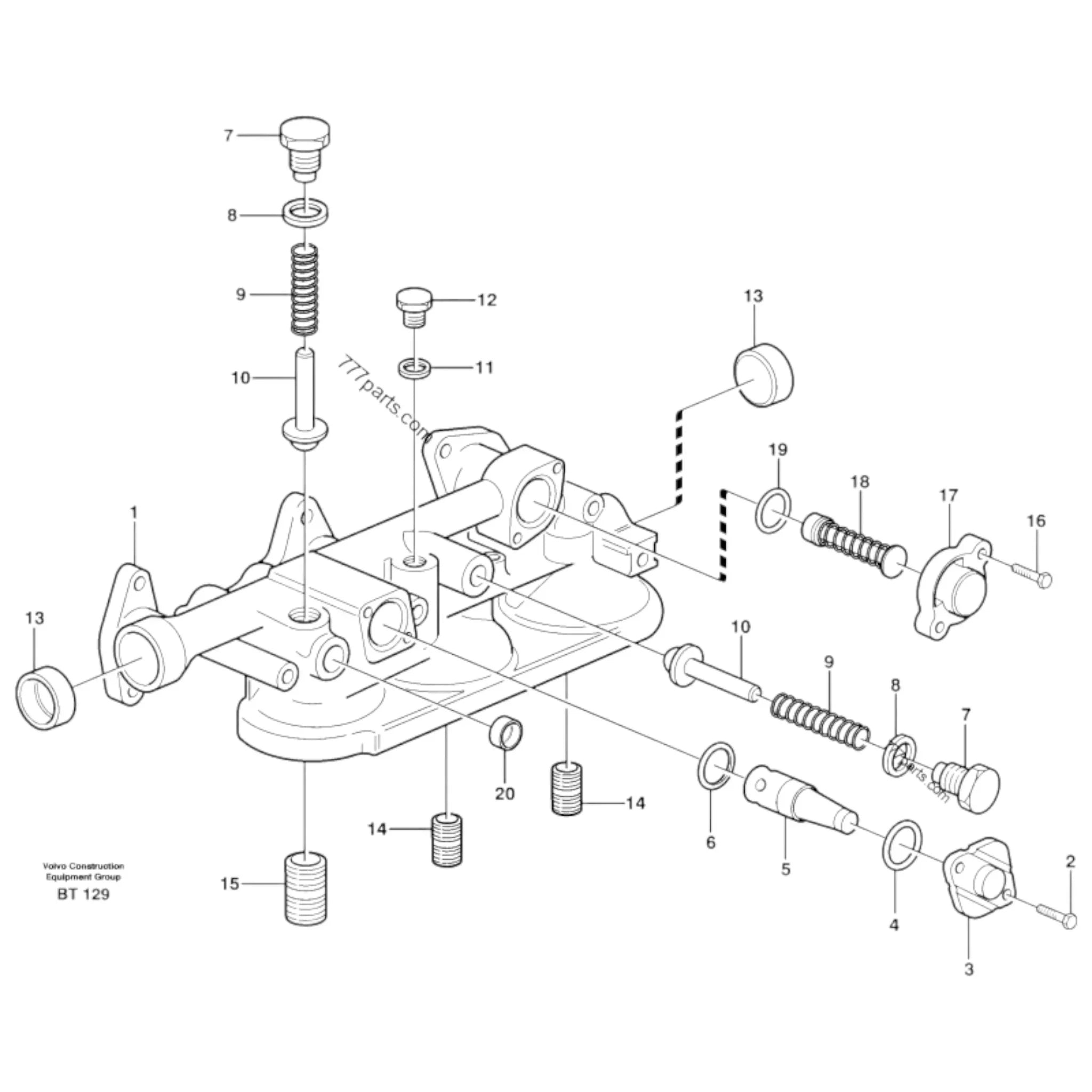 3169689 Genuine Volvo Relief Valve - Truck To Trailer