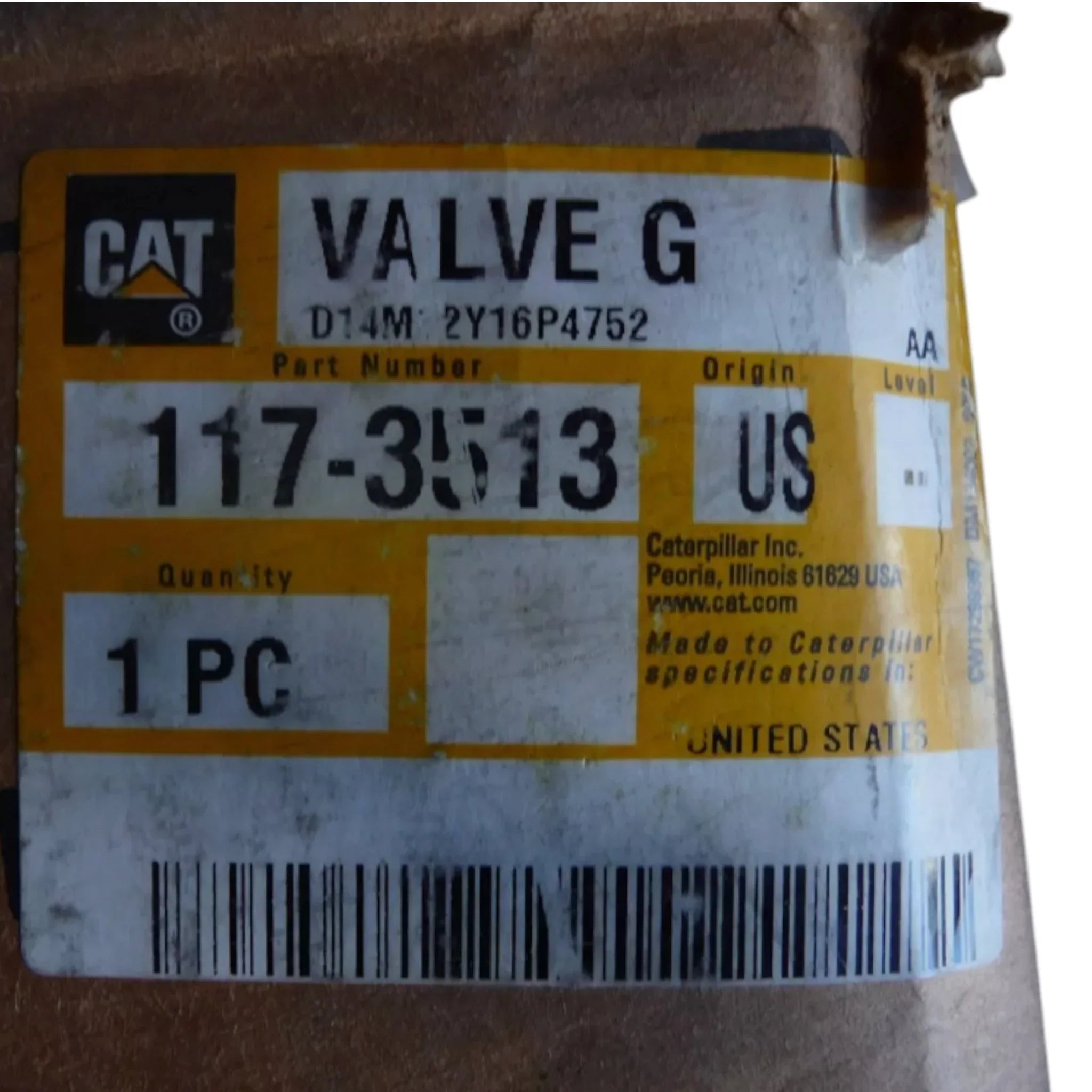 1173513 CAT Valve G
