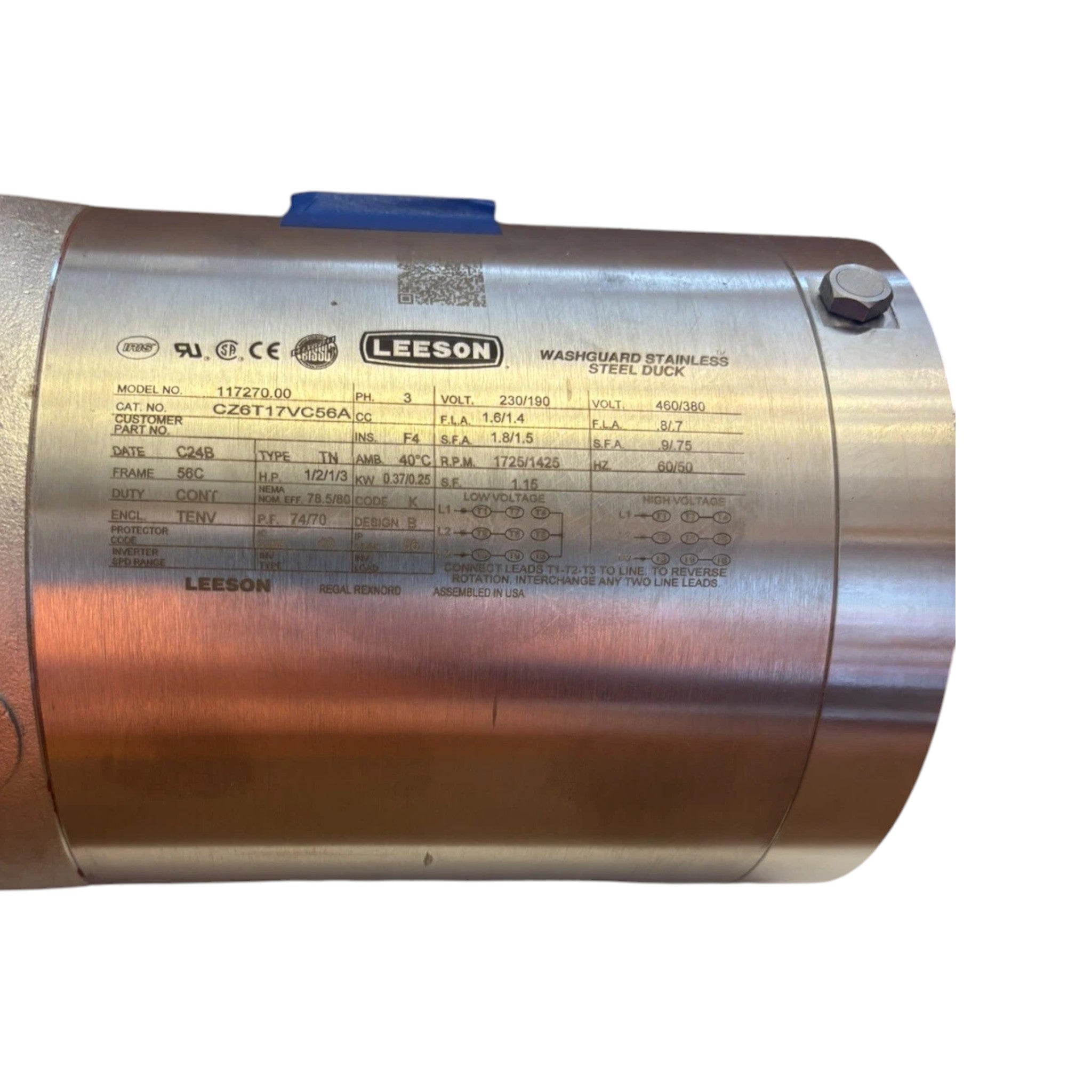 117270.00 Leeson Electric Motor