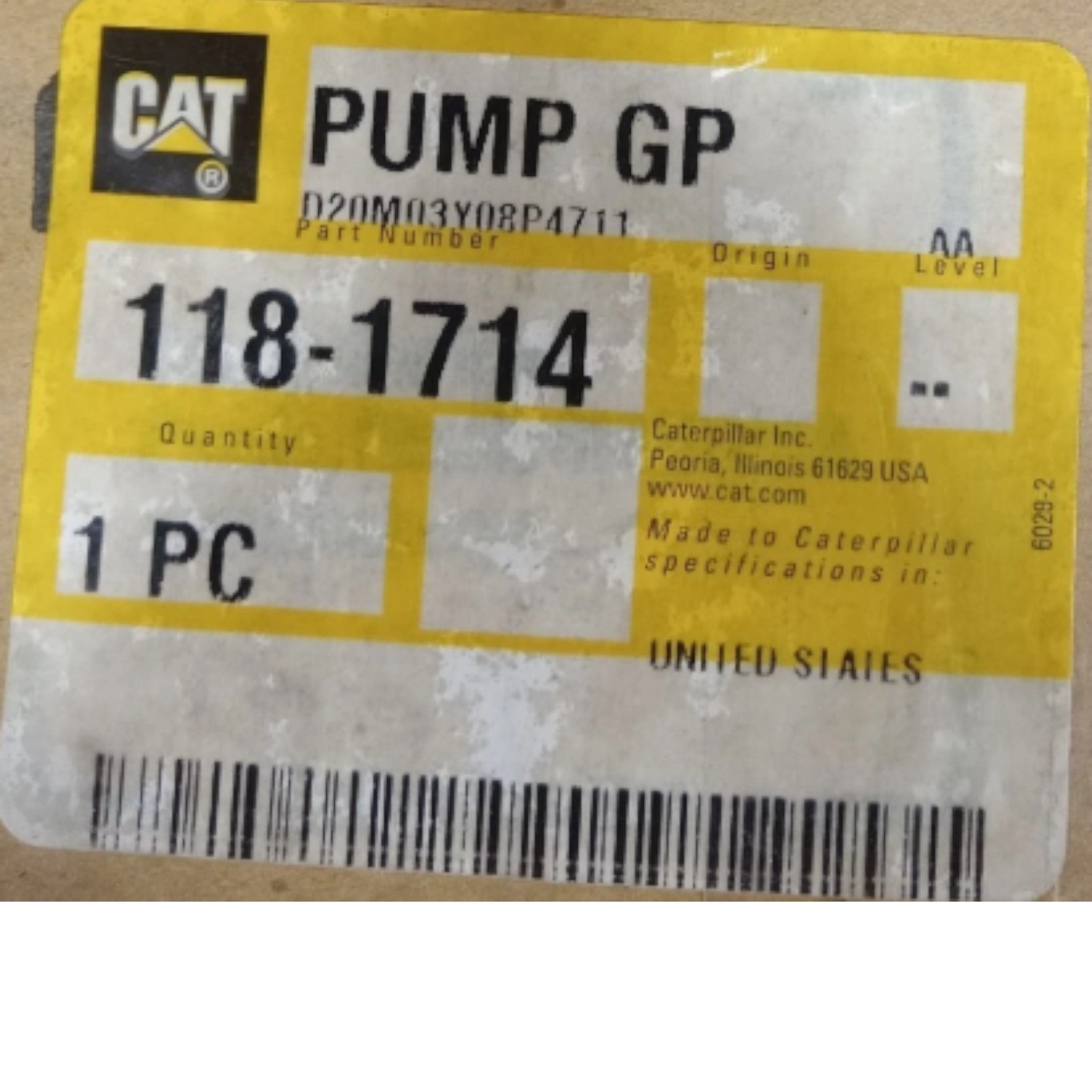 1181714 CAT Pump Gp