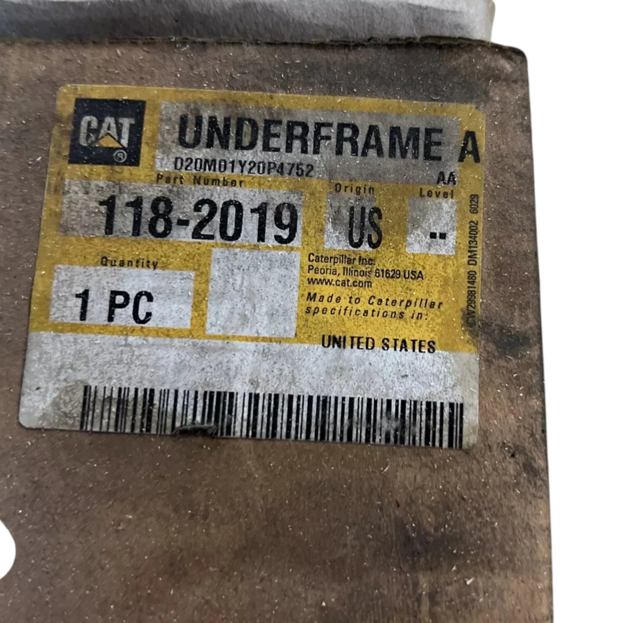 1182019 CAT Underframe Assembly