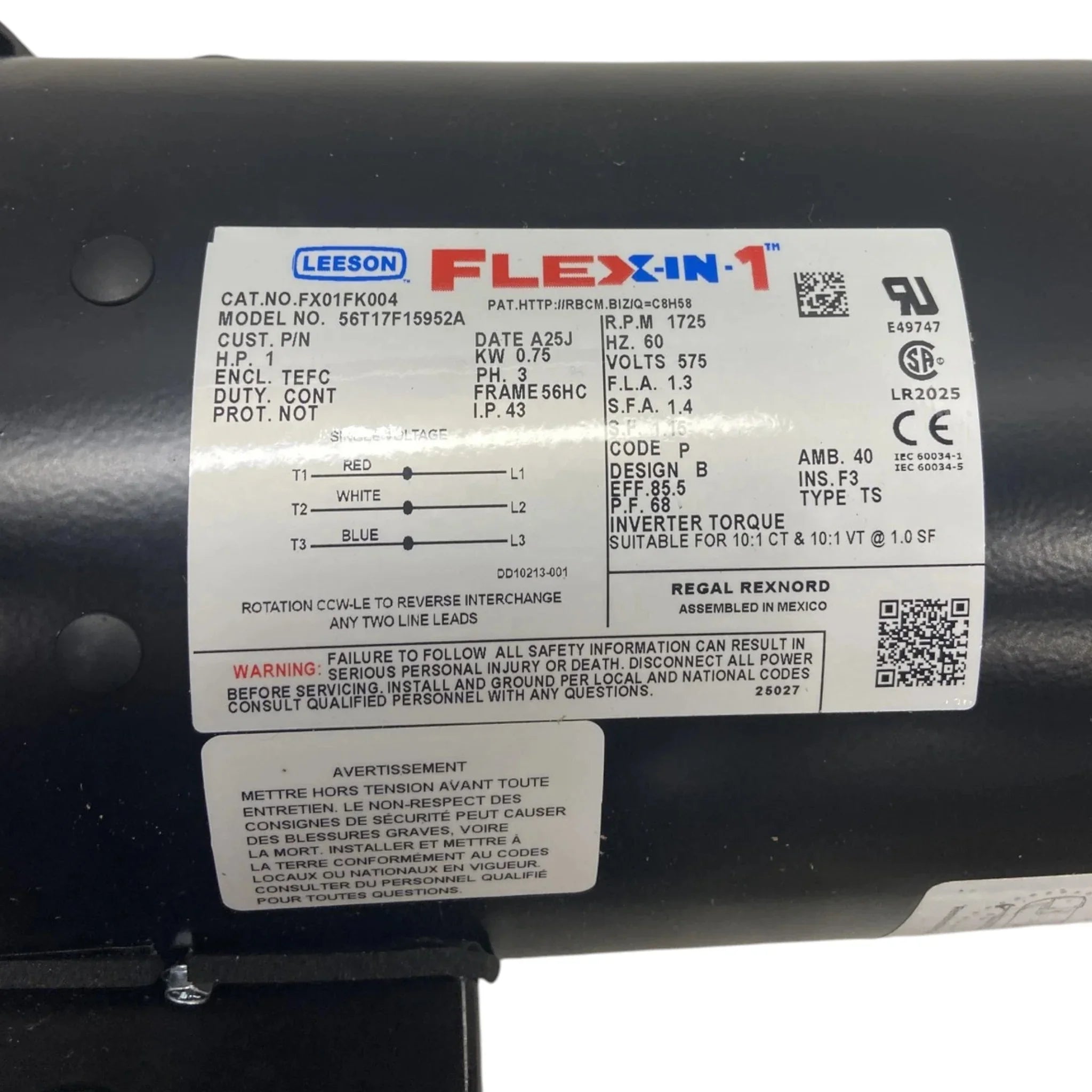 120004.00 Leeson Single Phase Motor