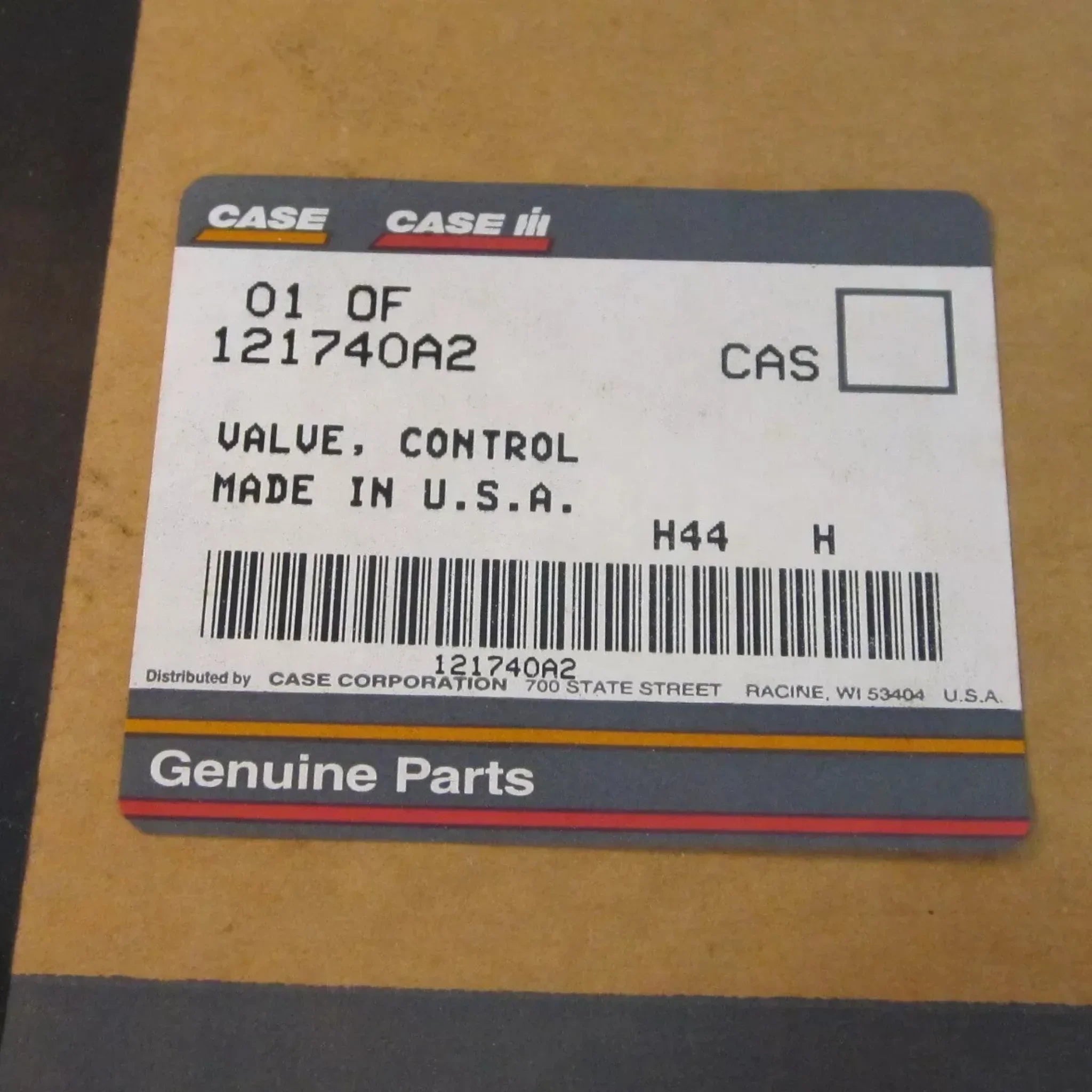 121740A2 Case Valve-Control