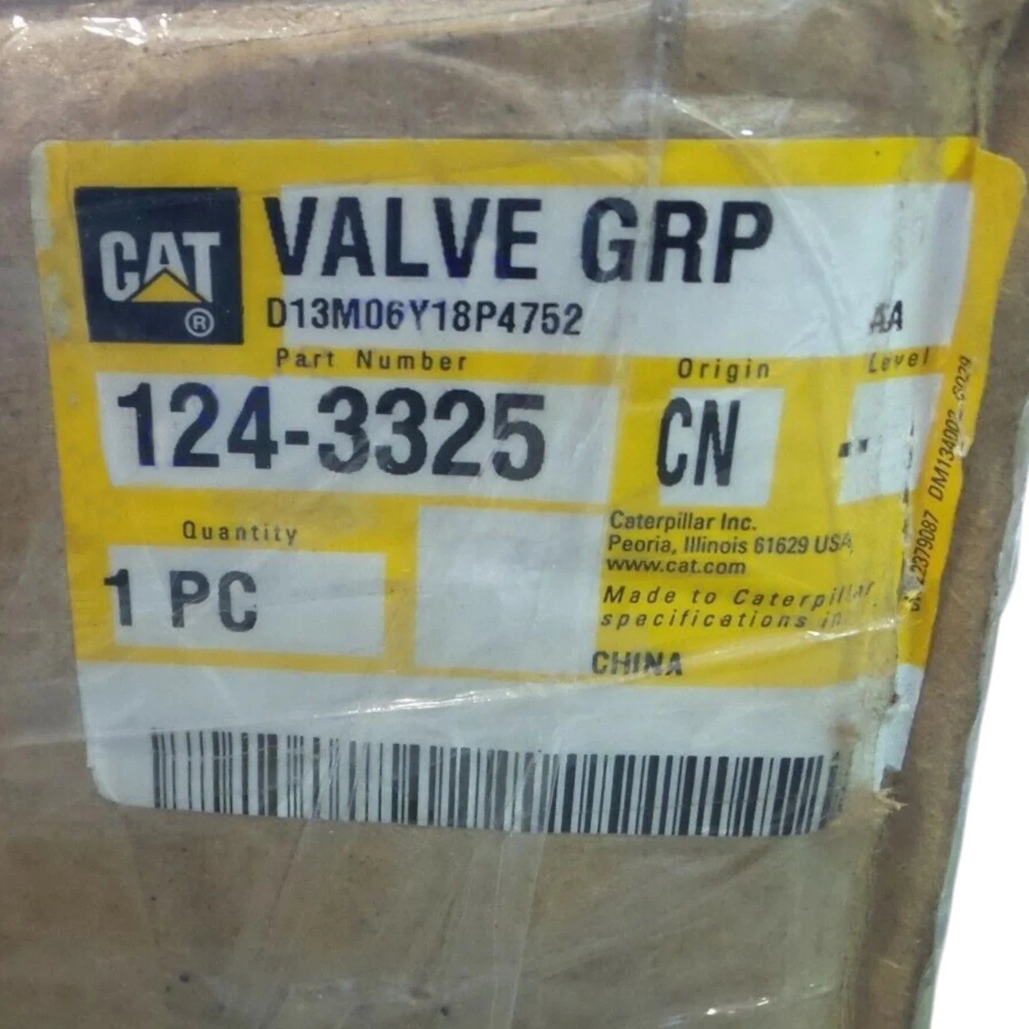 1243325 Genuine CAT Valve