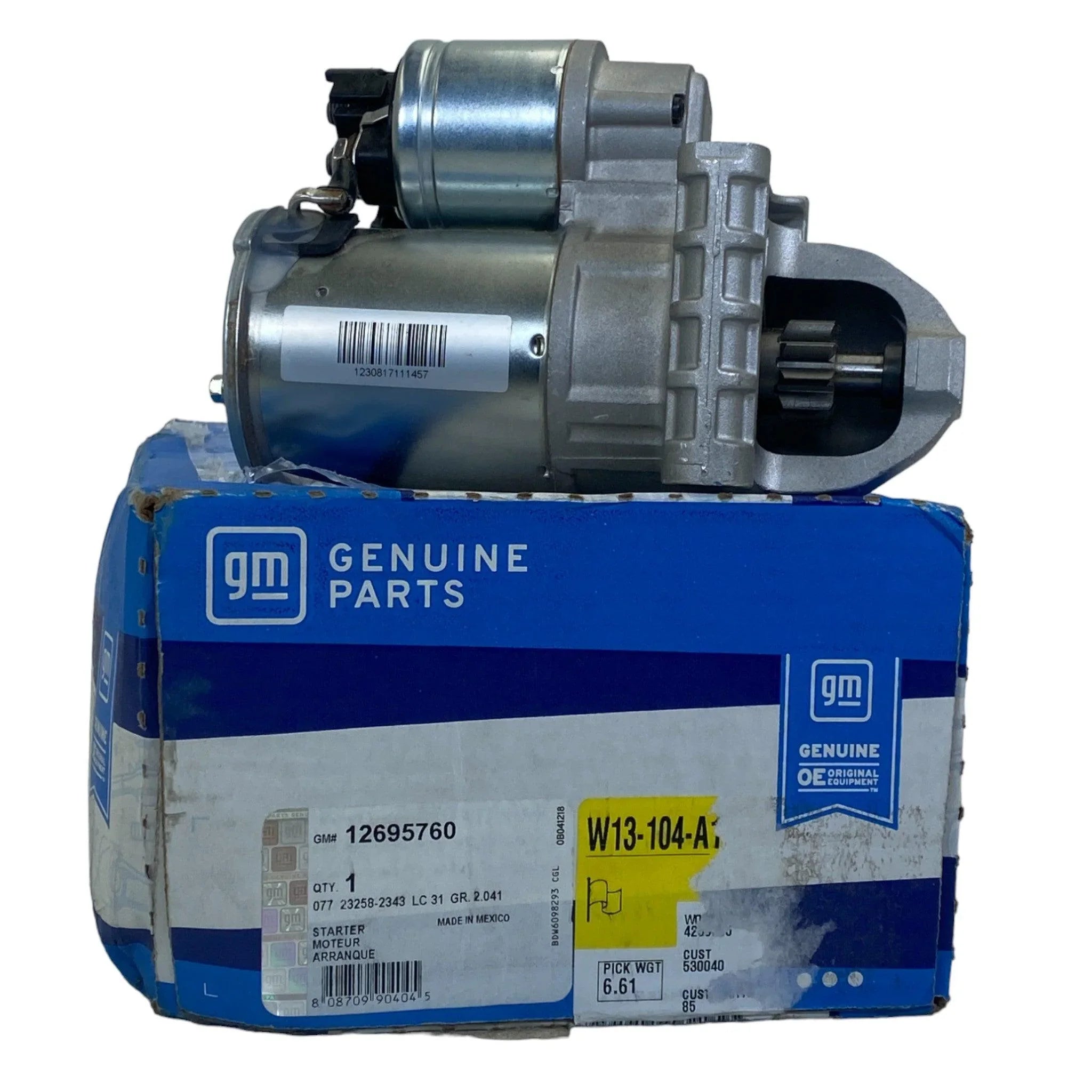 12681473 Genuine GM Starter Motor 12V