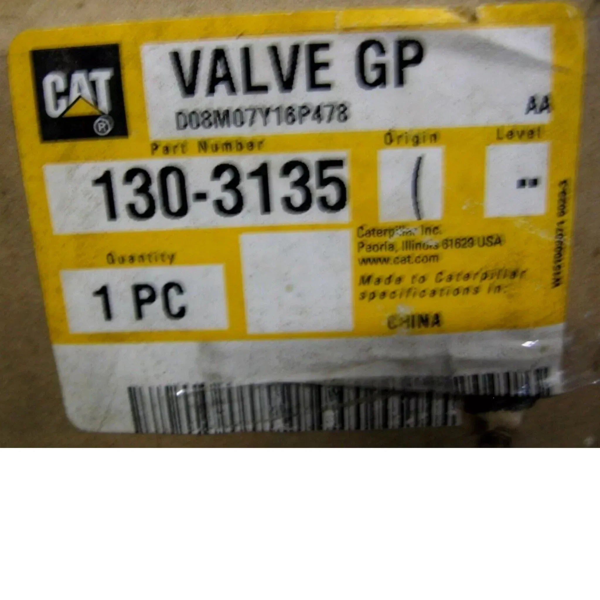 1303135 CAT Valve GP