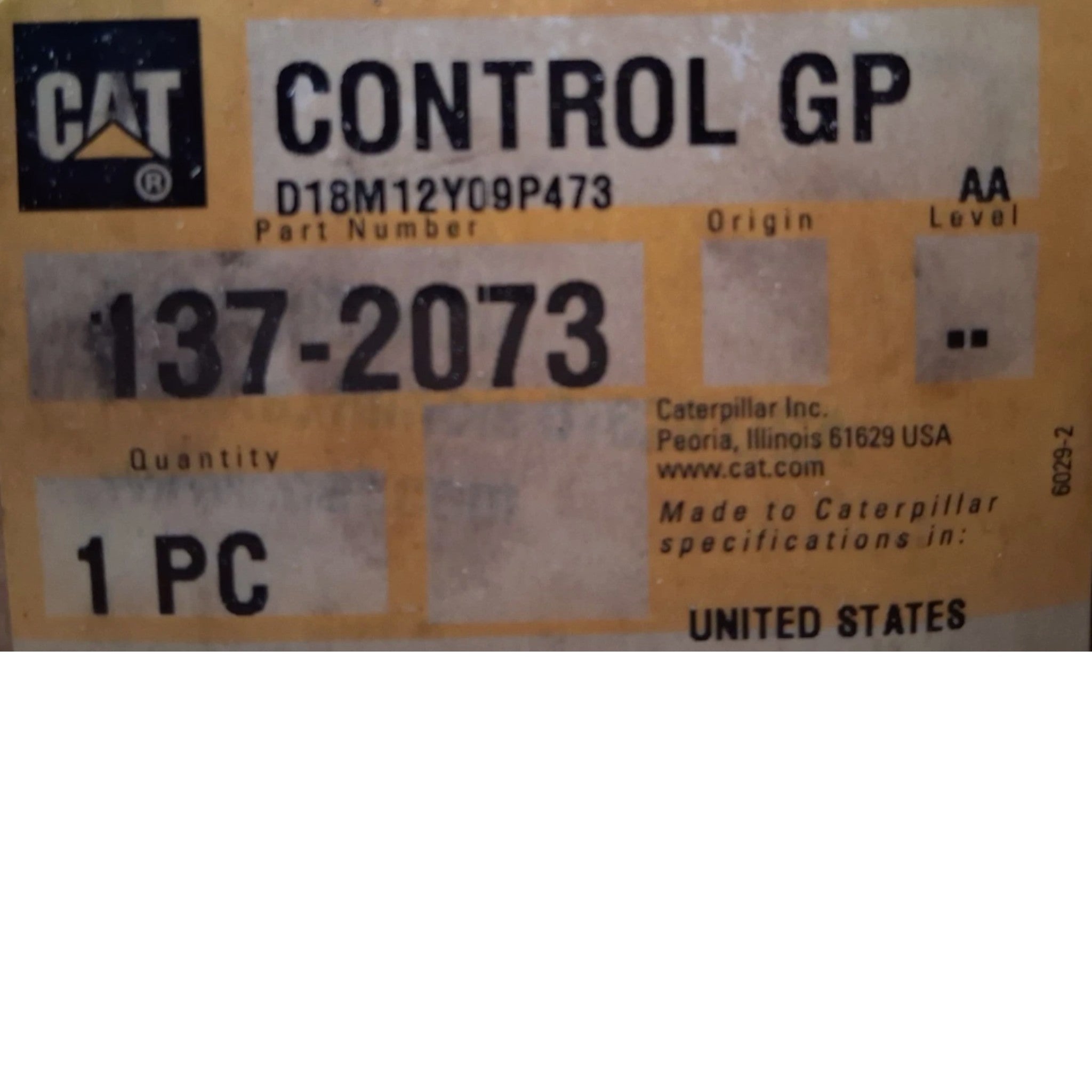 1372073 CAT Control Gp