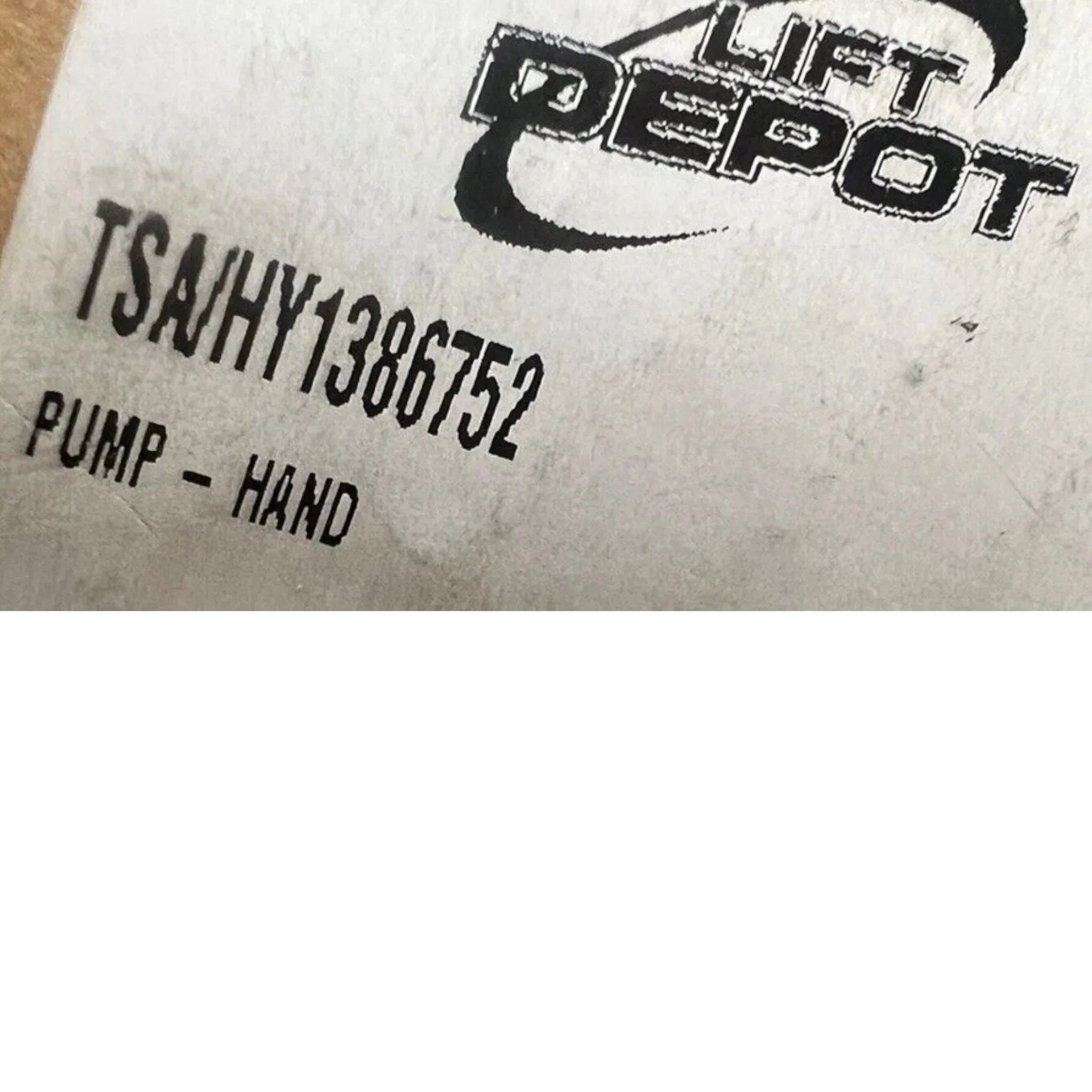 1386752 Genuine Hyster Forklift Hand Pump
