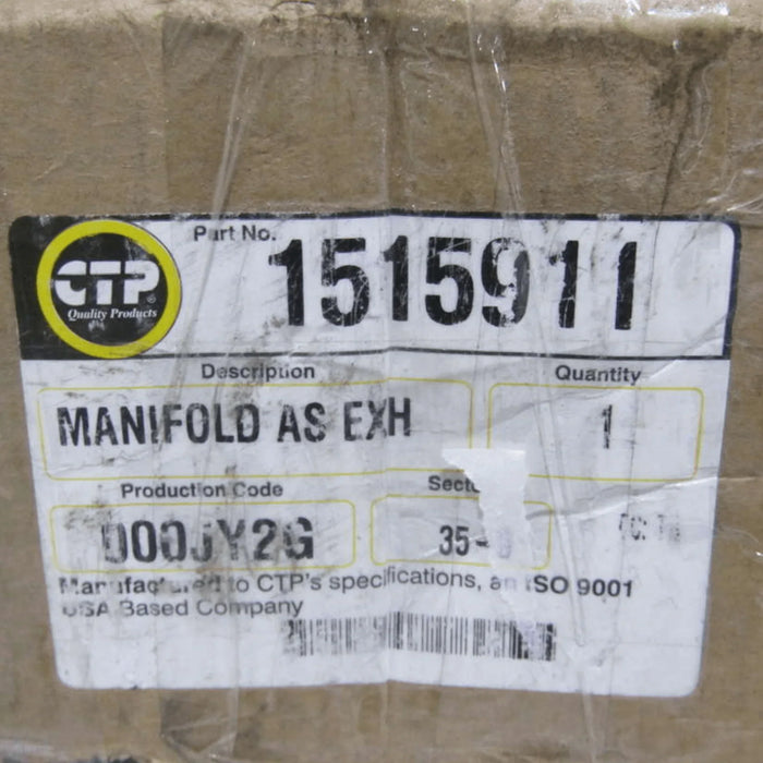 1515911 Genuine CTP Exhaust Manifold For Caterpillar 3116