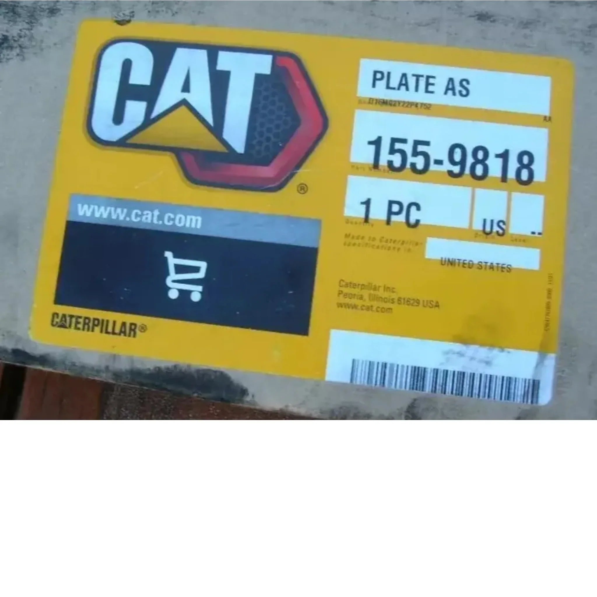 CA1559818 Genuine Cat Inner Front Blech