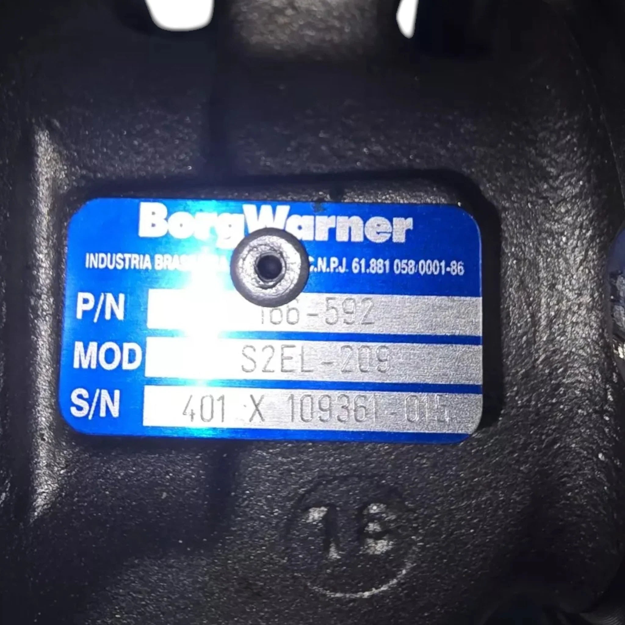 166592 Genuine BorgWarner Turbocharger S2EL
