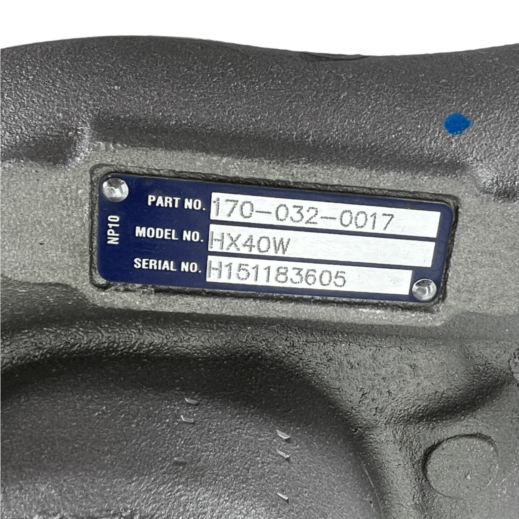 170-032-0017 D&W Turbocharger Hx40W
