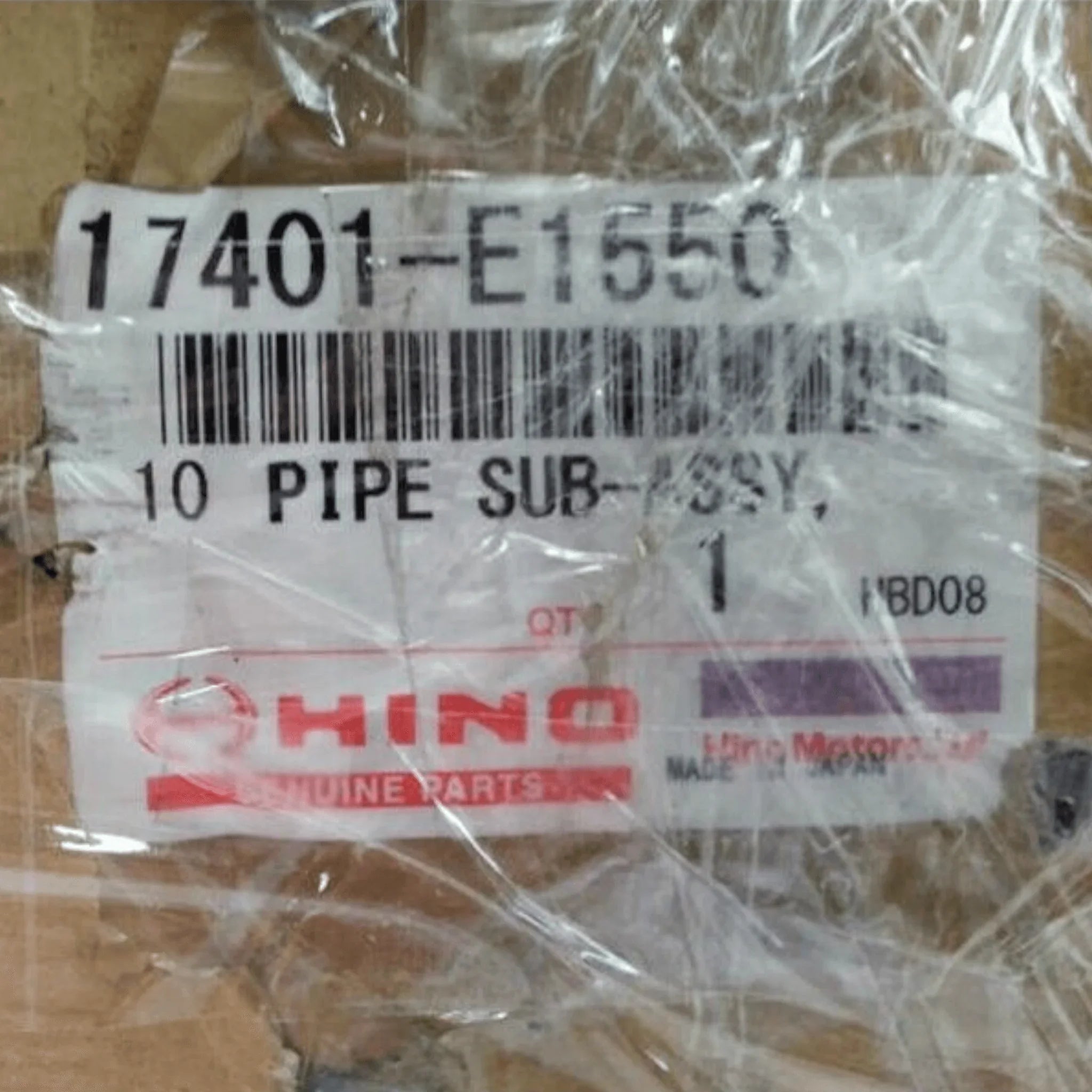 17401-E1550 Genuine Hino Exhaust Pipe Sub-Assy — ADVANCED