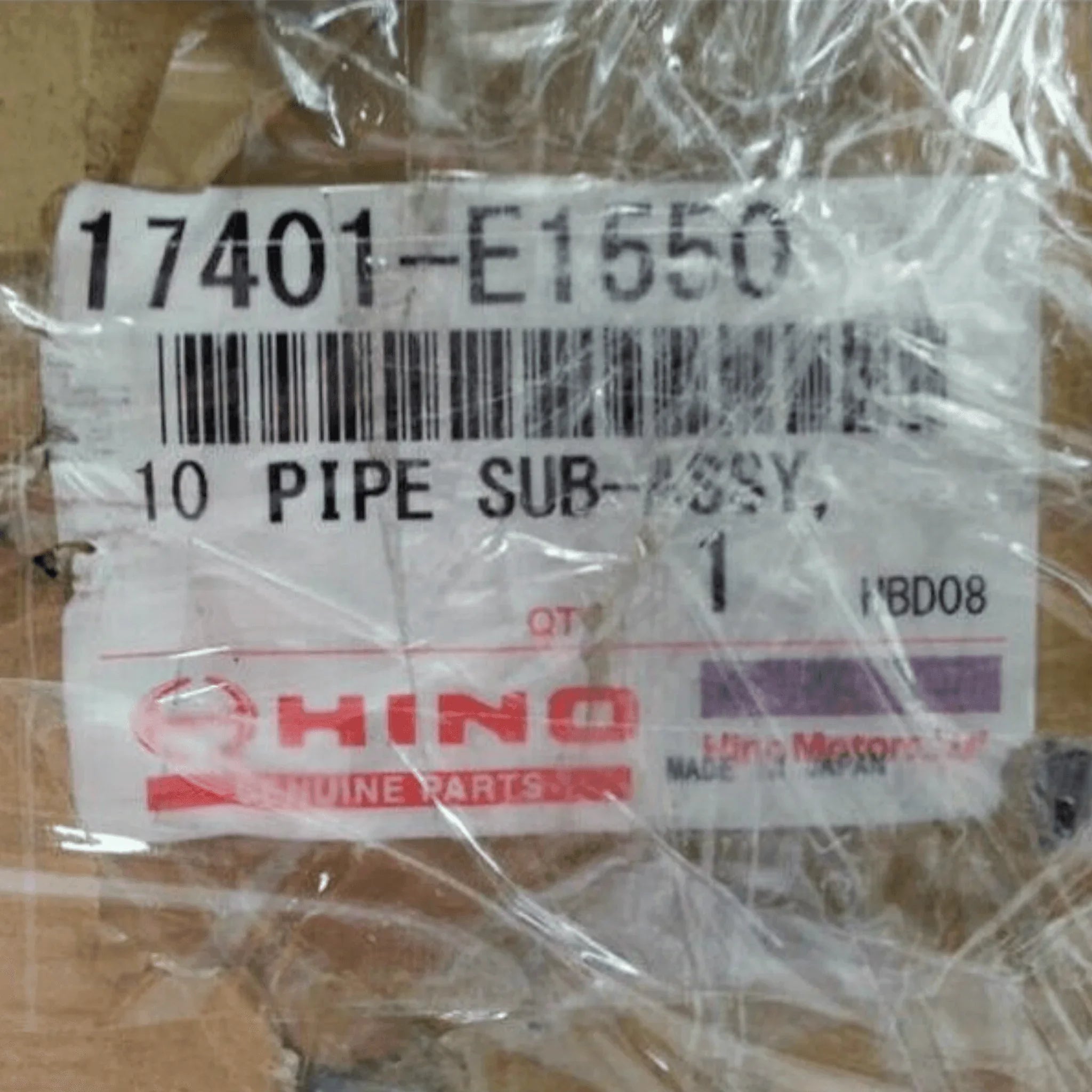 17401E1550 Genuine Hino Exhaust Pipe Sub-Assy