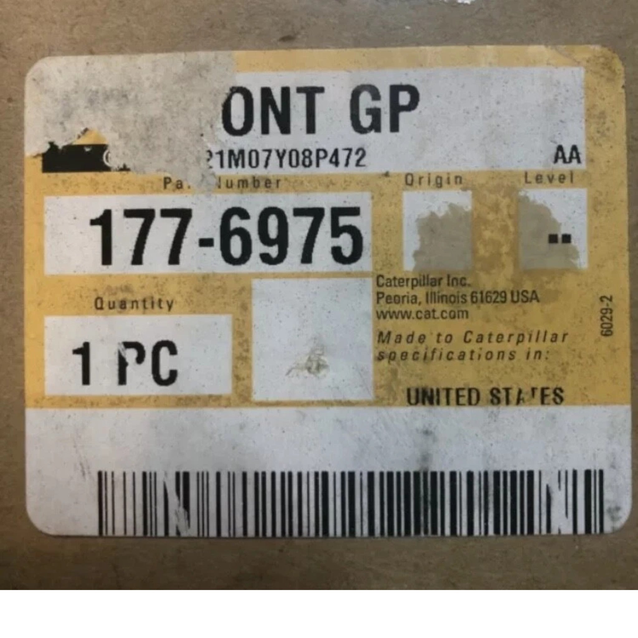 1776975 Genuine CAT Control Group