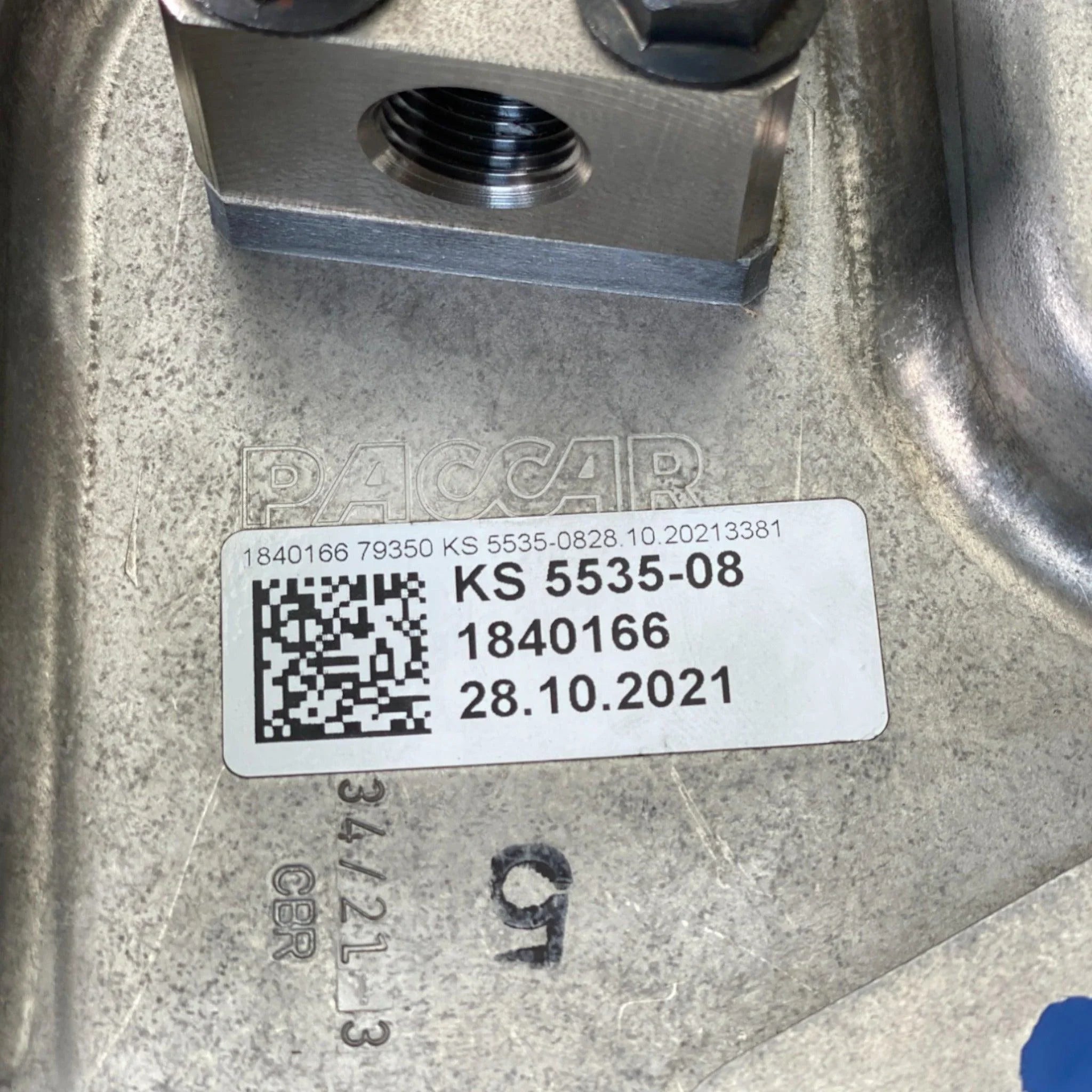 1840166 Genuine Paccar Back Pressure Valve