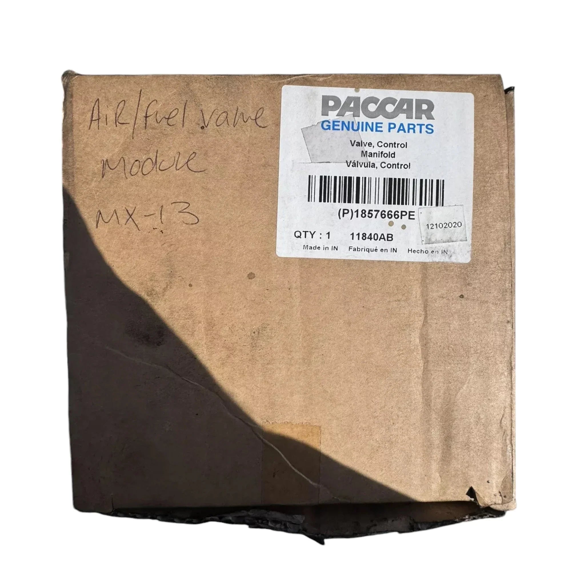 1857666PE Genuine Paccar Air Fuel Shutt-Off Valve Kit — ADVANCED