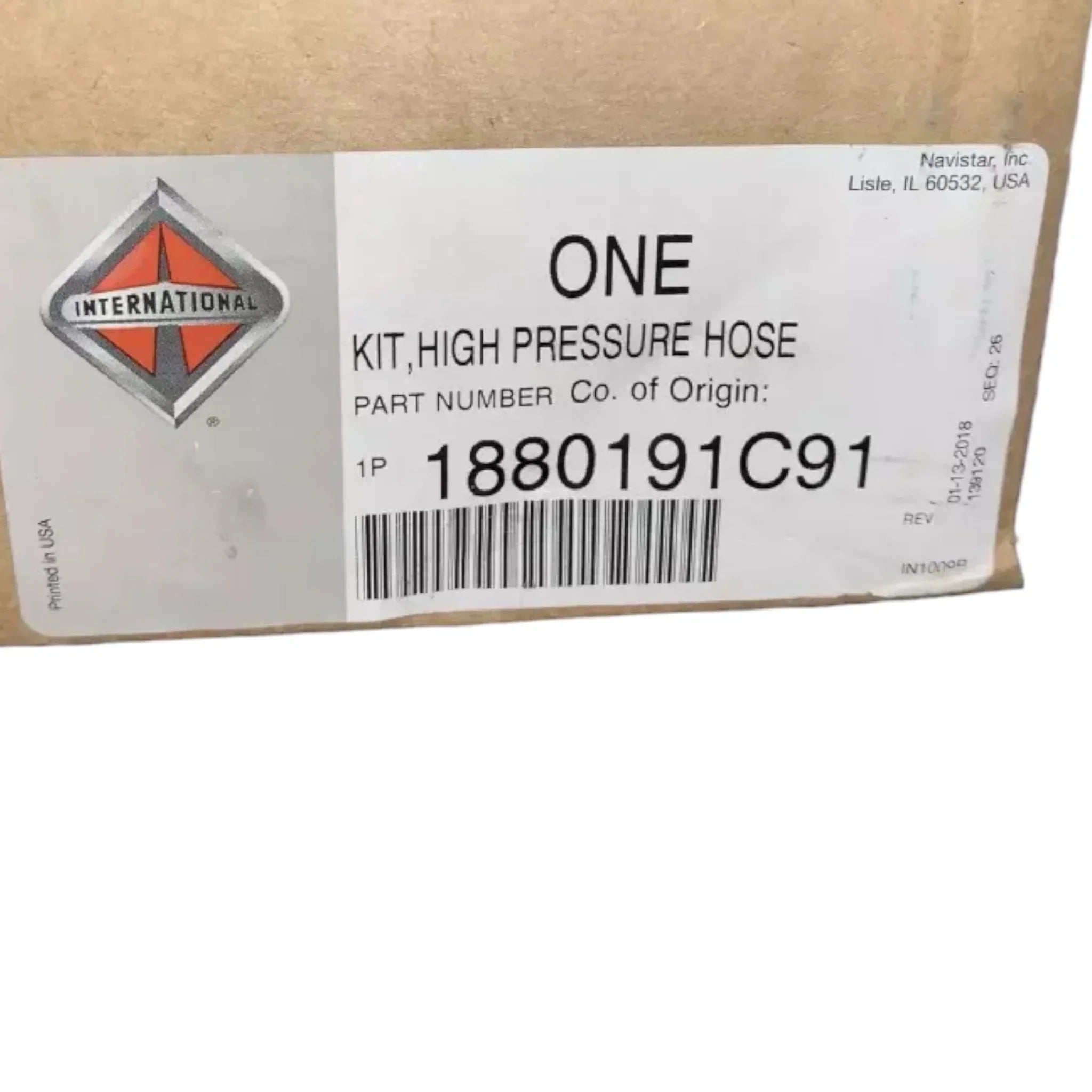 1880059C1 Genuine International High Pressure Hose Kit