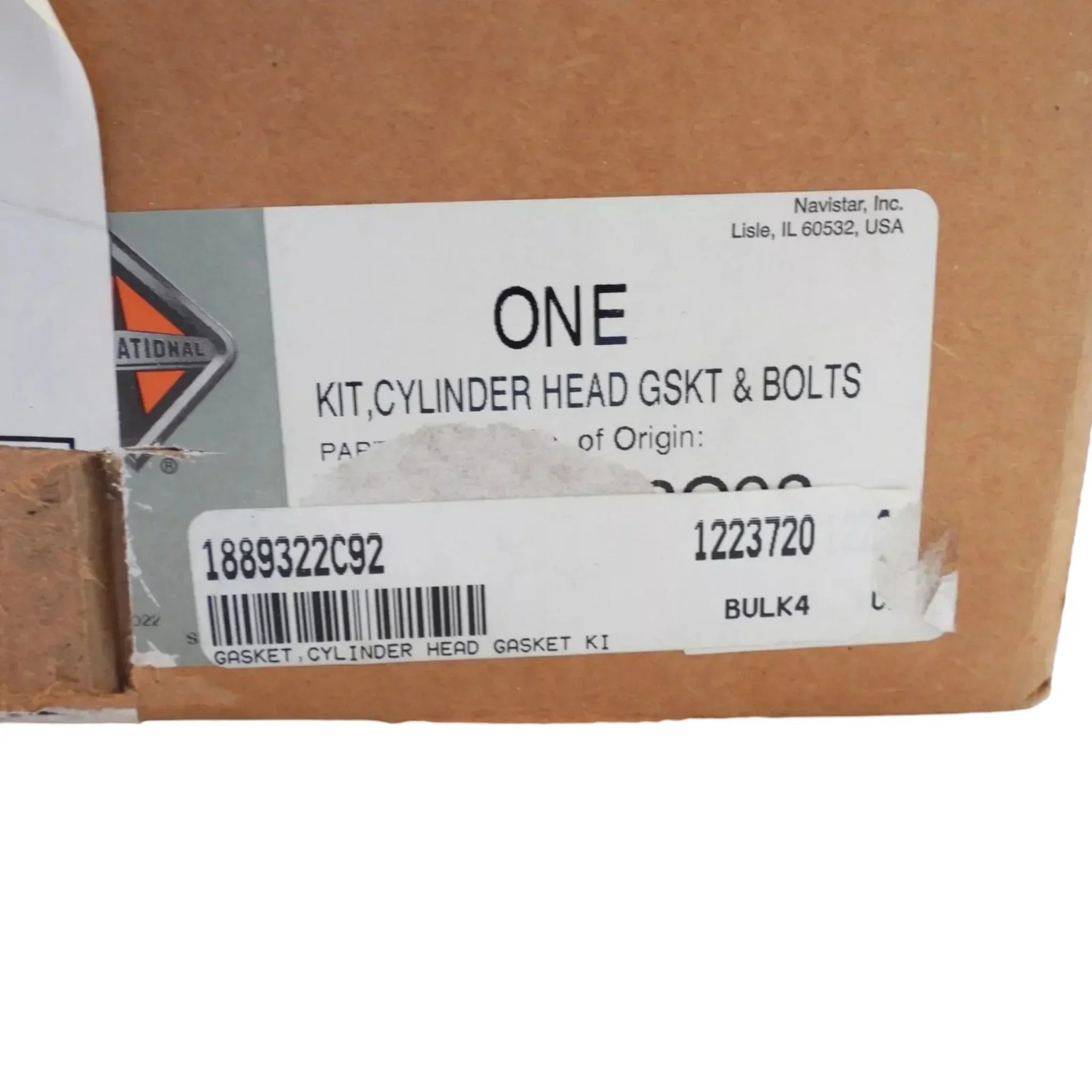 1889322C91 Genuine International Cylinder Head Gasket & Bolt Kit