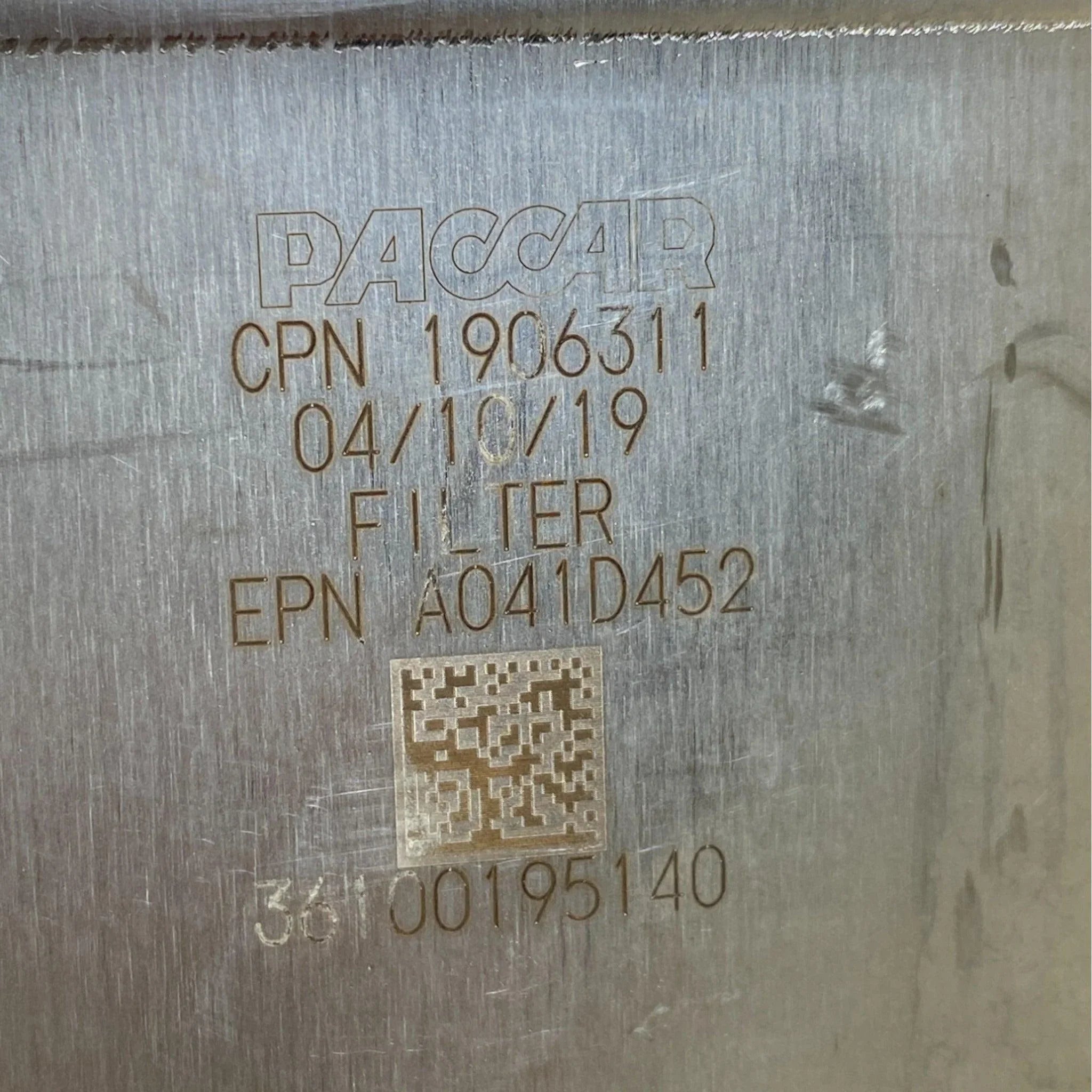 1906311PEX Genuine Paccar DPF Diesel Particulate Filter