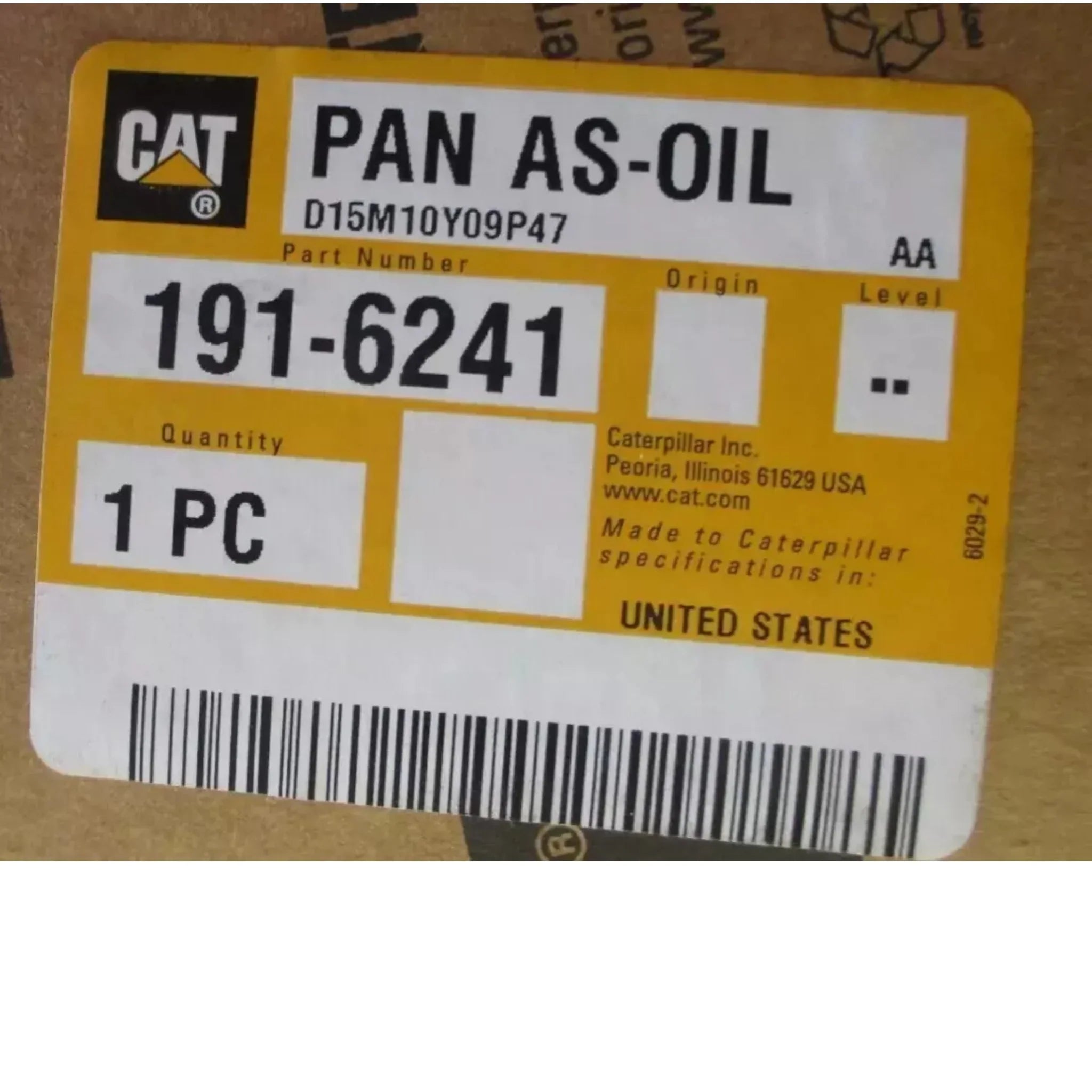 1916241 Genuine Cat Oil Pan
