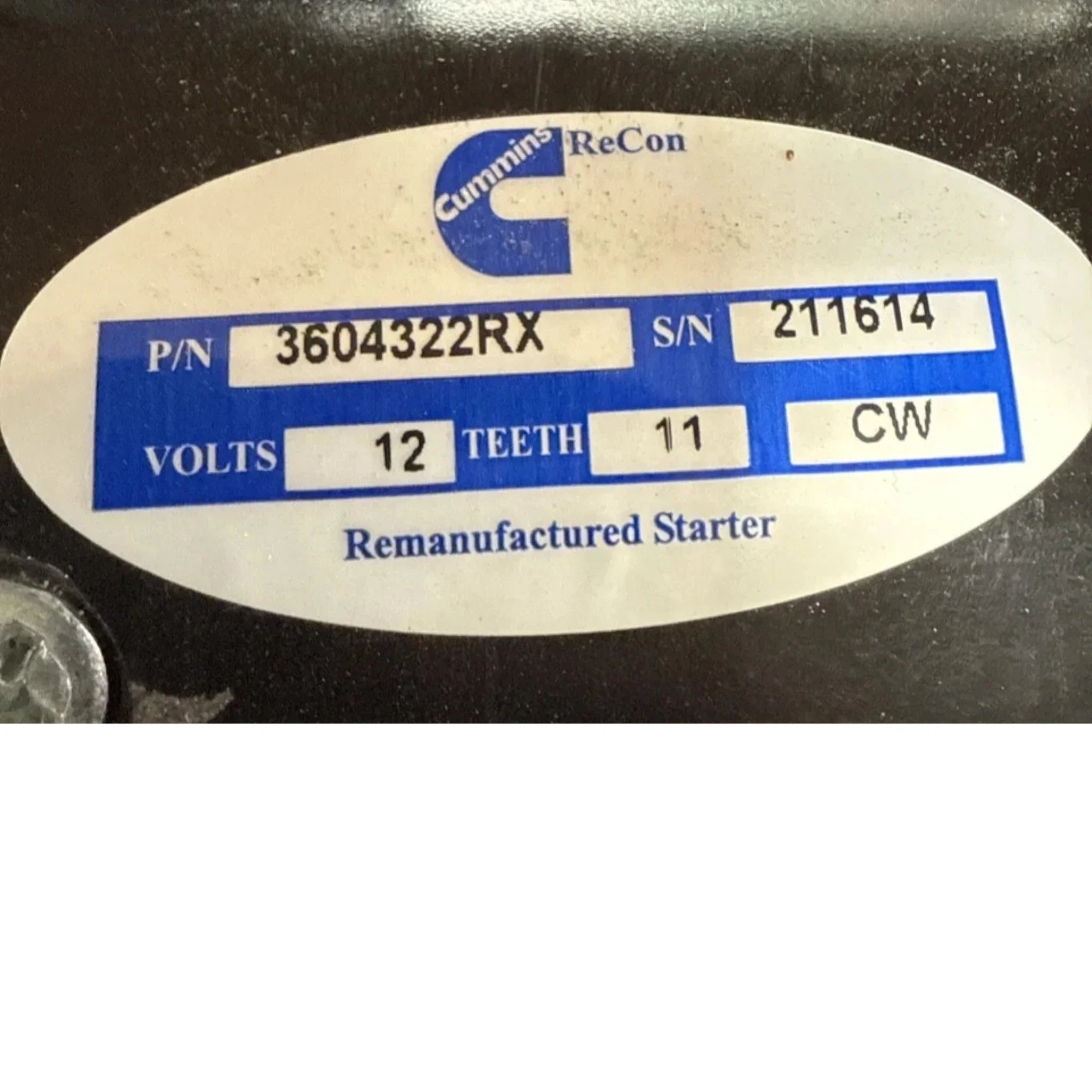 1990483 Genuine Cummins Starter 12V Teeth 11