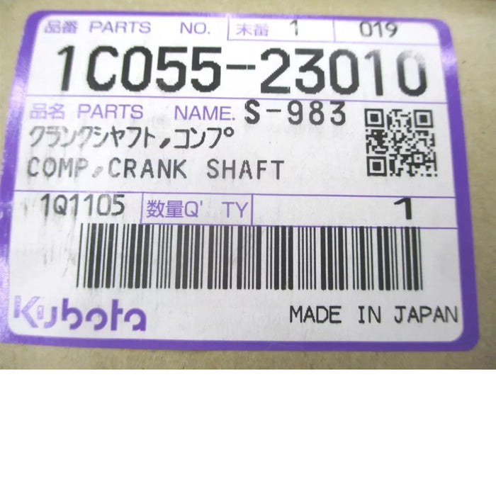 1C05523012 Genuine Kubota Crankshaft Engine V3300