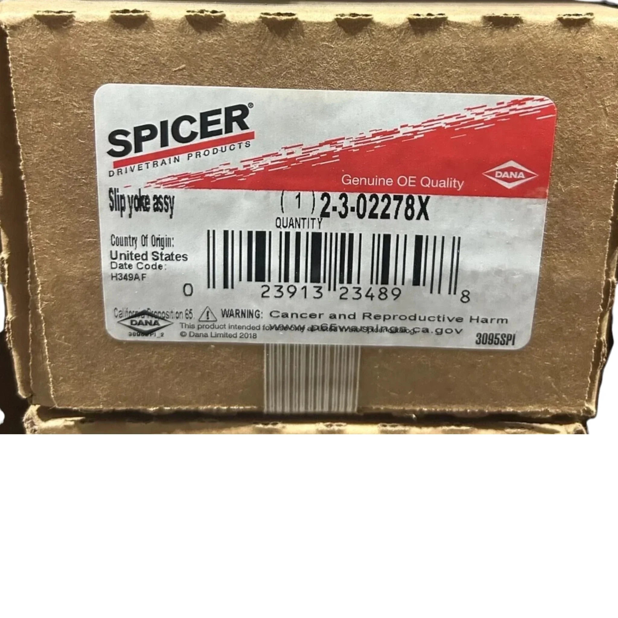 DS2302278X Dana Spicer Slip Yoke Assembly