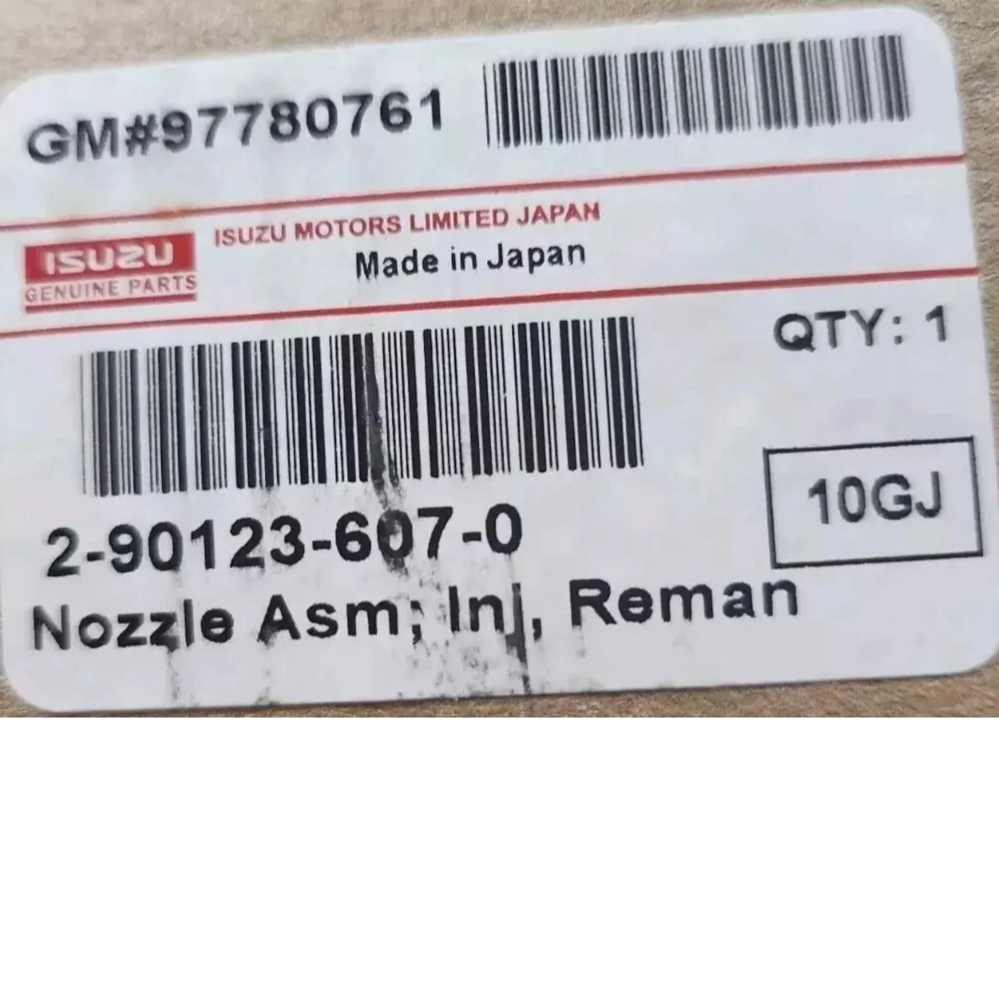 98110607 Genuine Isuzu Fuel Injector Nozzle