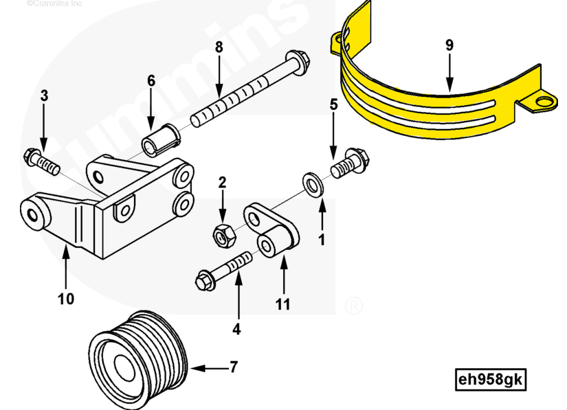 3934939 Genuine Cummins Fan Guard