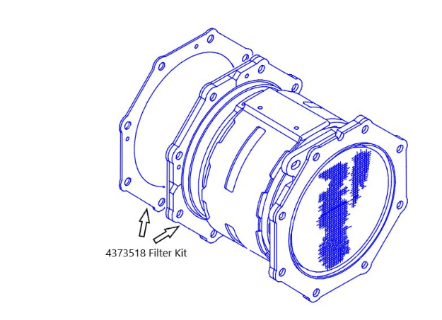 437-3518 Genuine CAT DPF Diesel Particulate Filter Kit