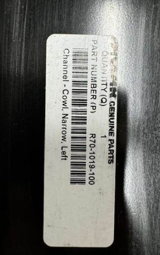 R701019100 Genuine Kenworth Cab Channel Cowl Left