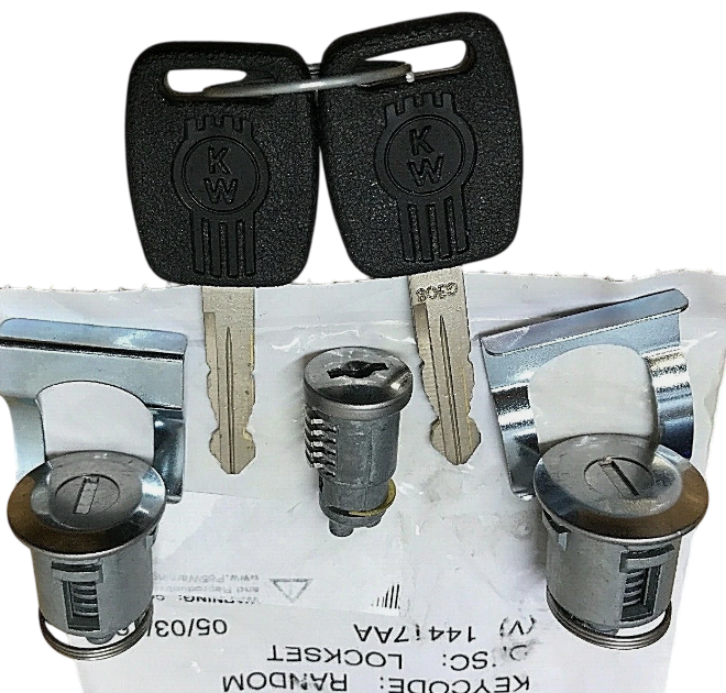 R56106503000 Genuine Paccar Ignition and Cab Door Locks Lockset w/ 2 Large Keys